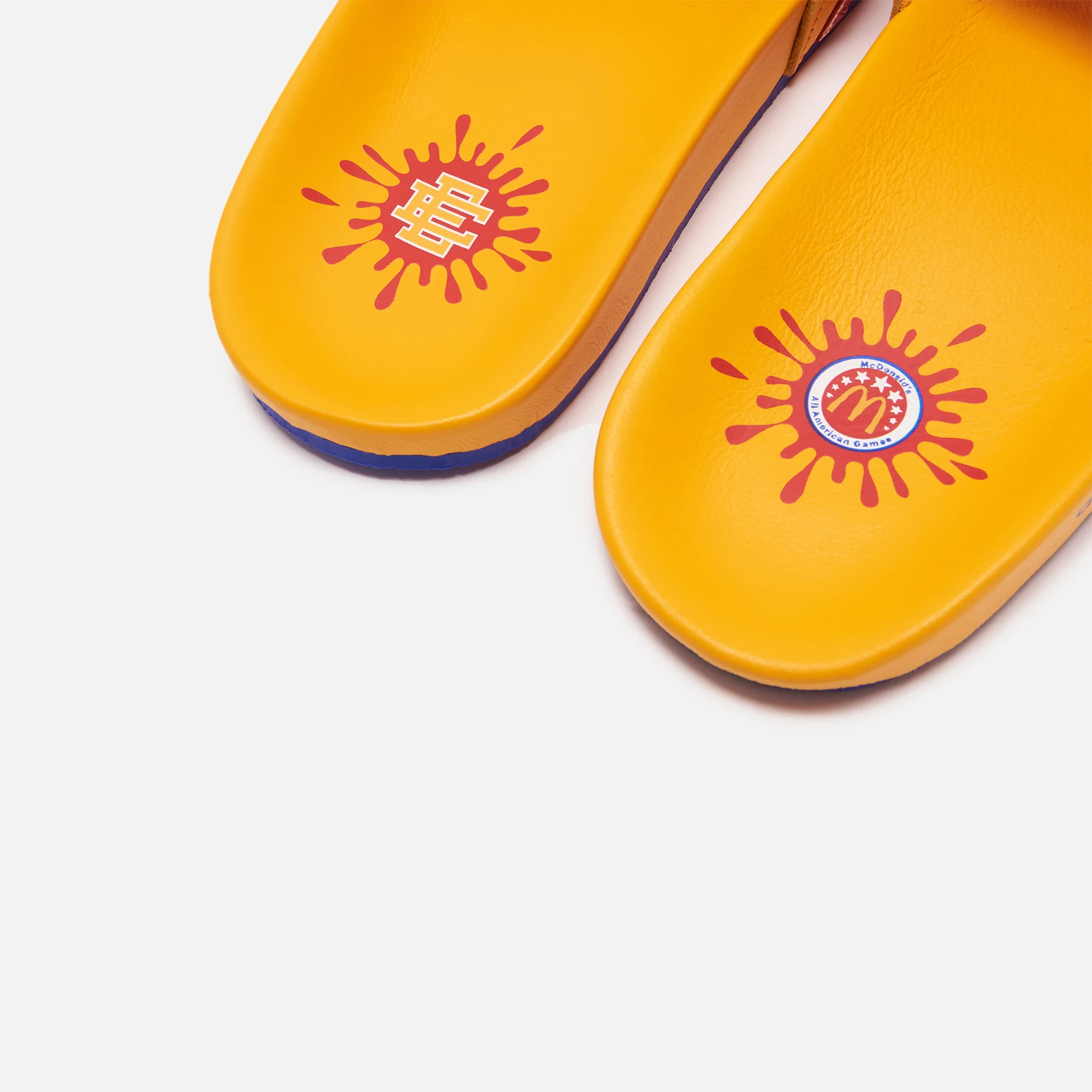 adidas Adilette x Eric Emanuel 'McDonald's All American - Bold Gold / Red / Footwear White - Image 3