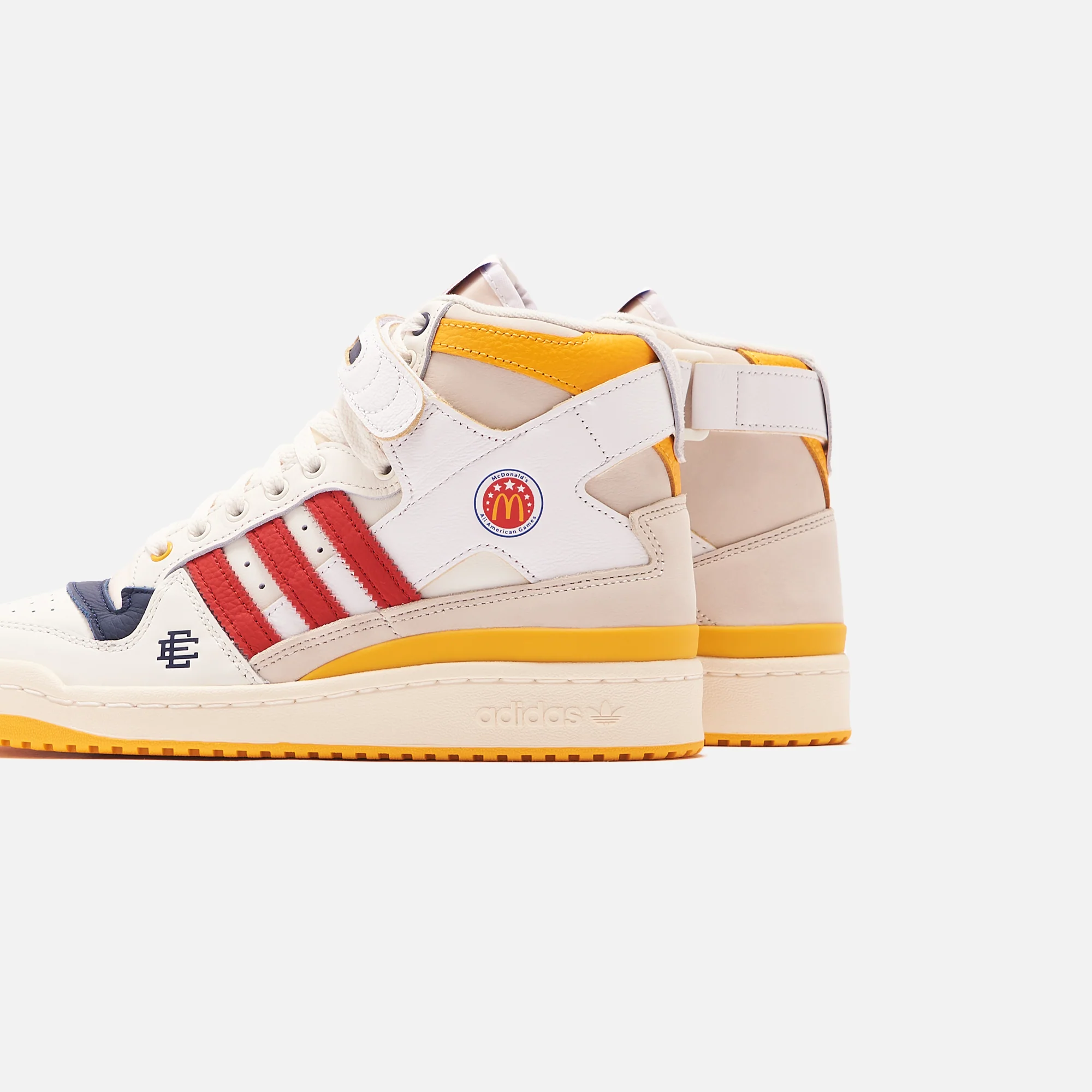 Adidas Forum 84 x Eric Emanuel McDonald's All American High - Cloud White / Bold Gold - Image 3