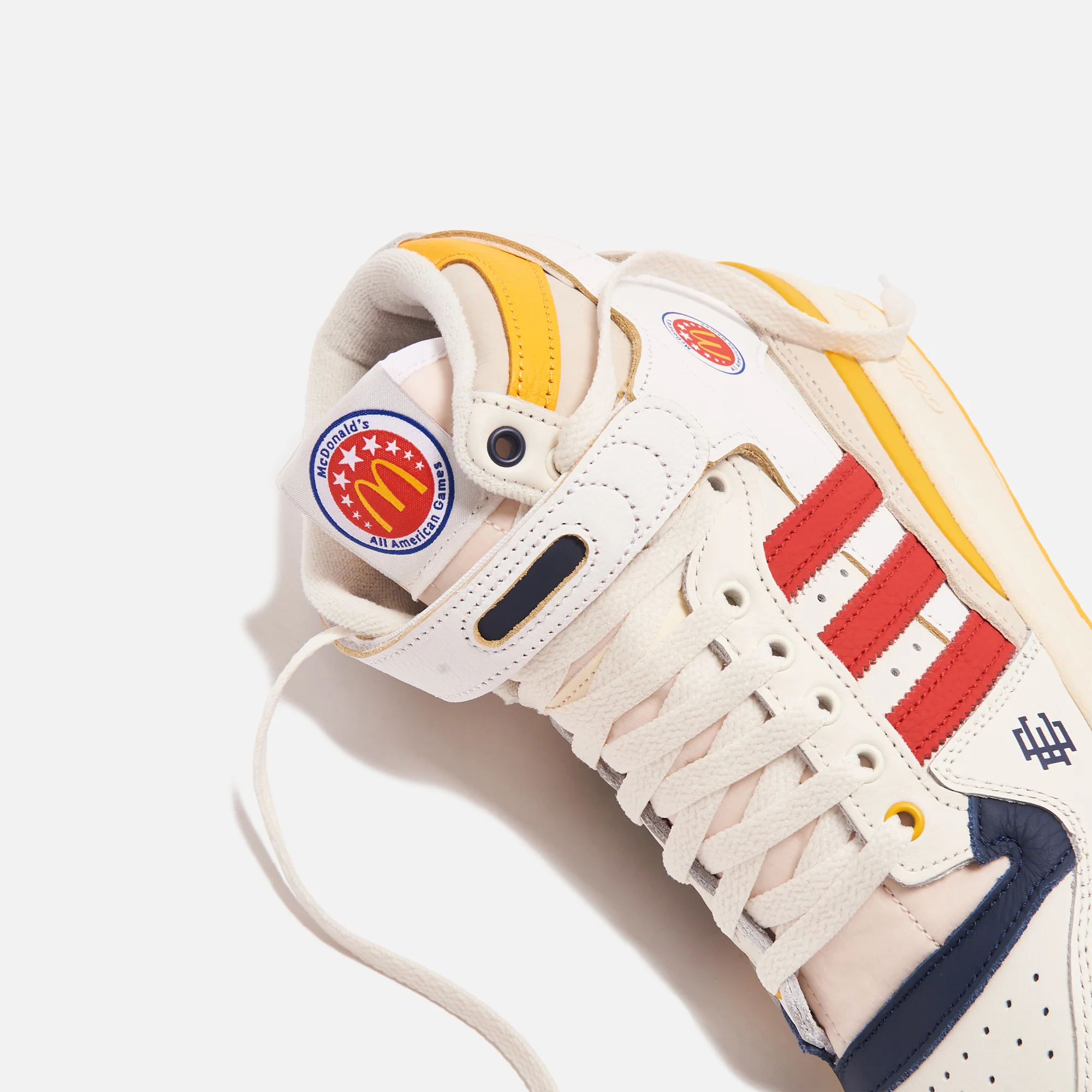 Adidas Forum 84 x Eric Emanuel McDonald's All American High - Cloud White / Bold Gold - Image 5