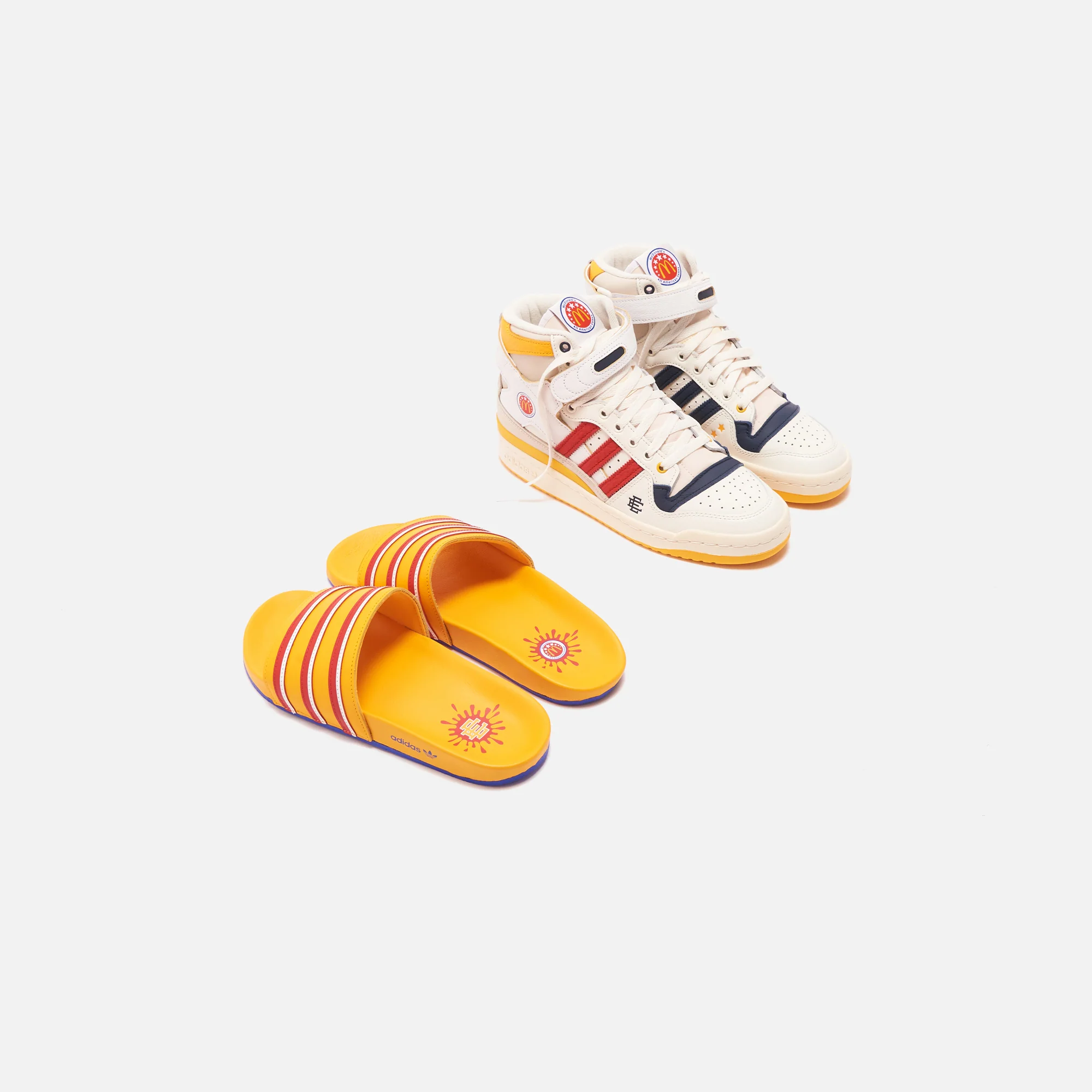 Adidas Forum 84 x Eric Emanuel McDonald's All American High - Cloud White / Bold Gold - Image 7