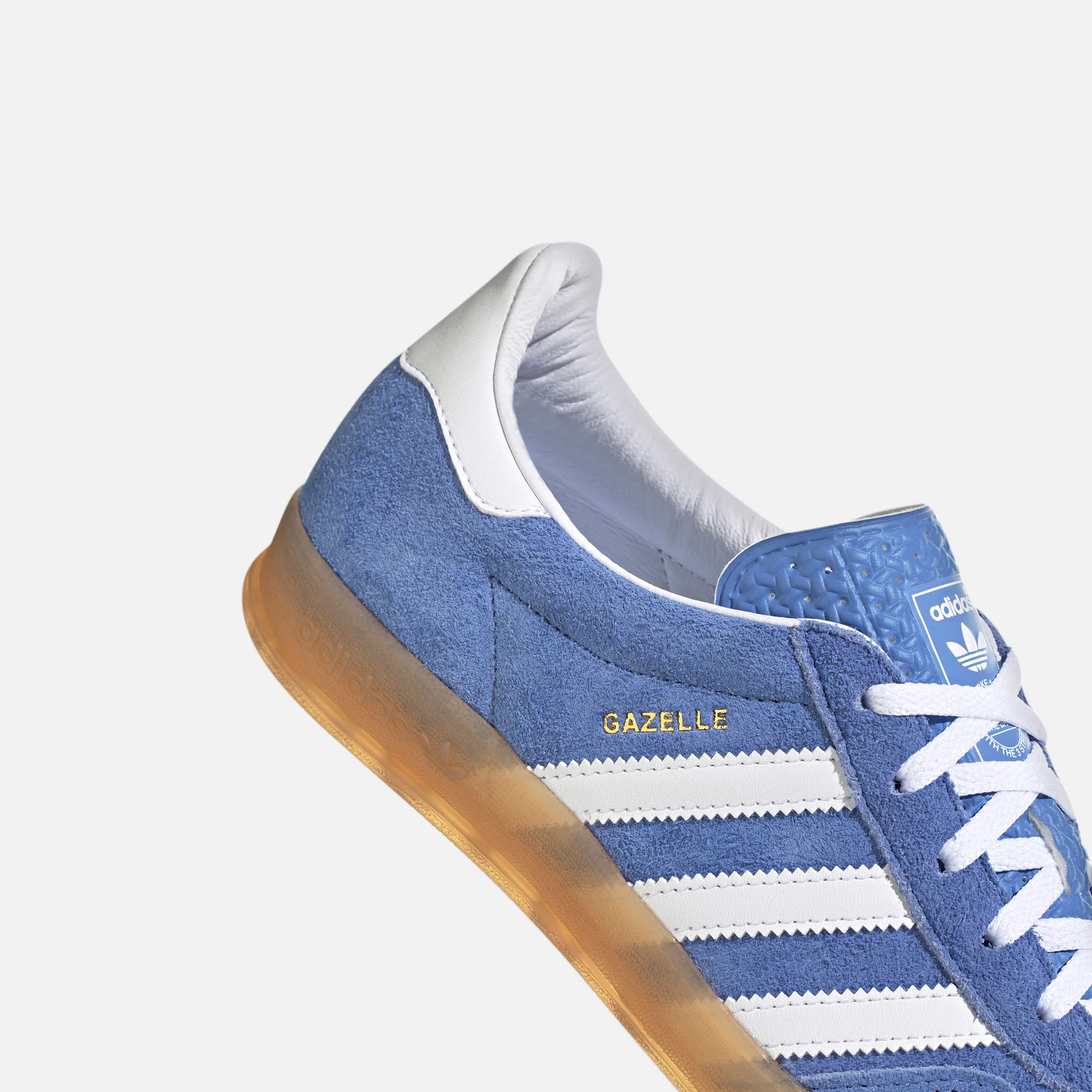 adidas WMNS Gazelle - Blue Fusion / Cloud White / Gold Metallic - Image 4
