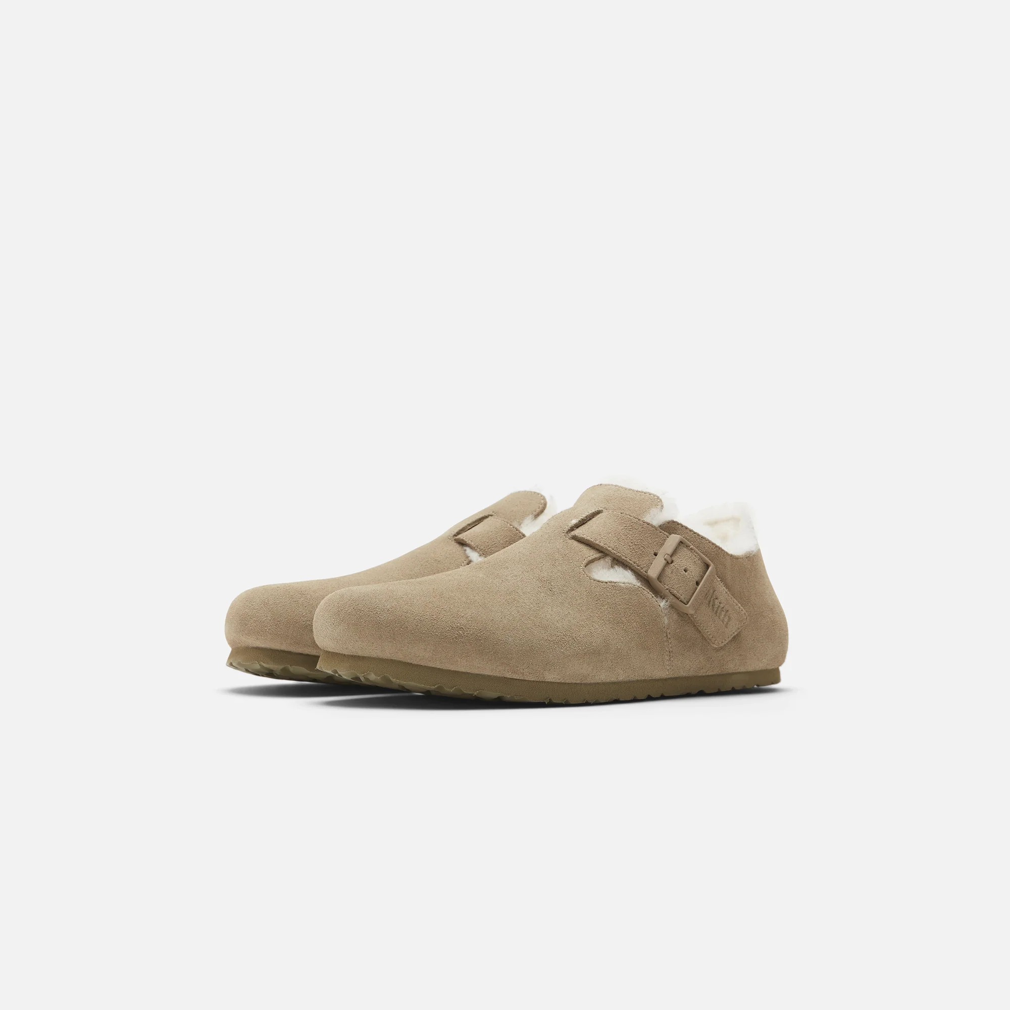 Kith for Birkenstock London Shearling - Faded Khaki - Image 3