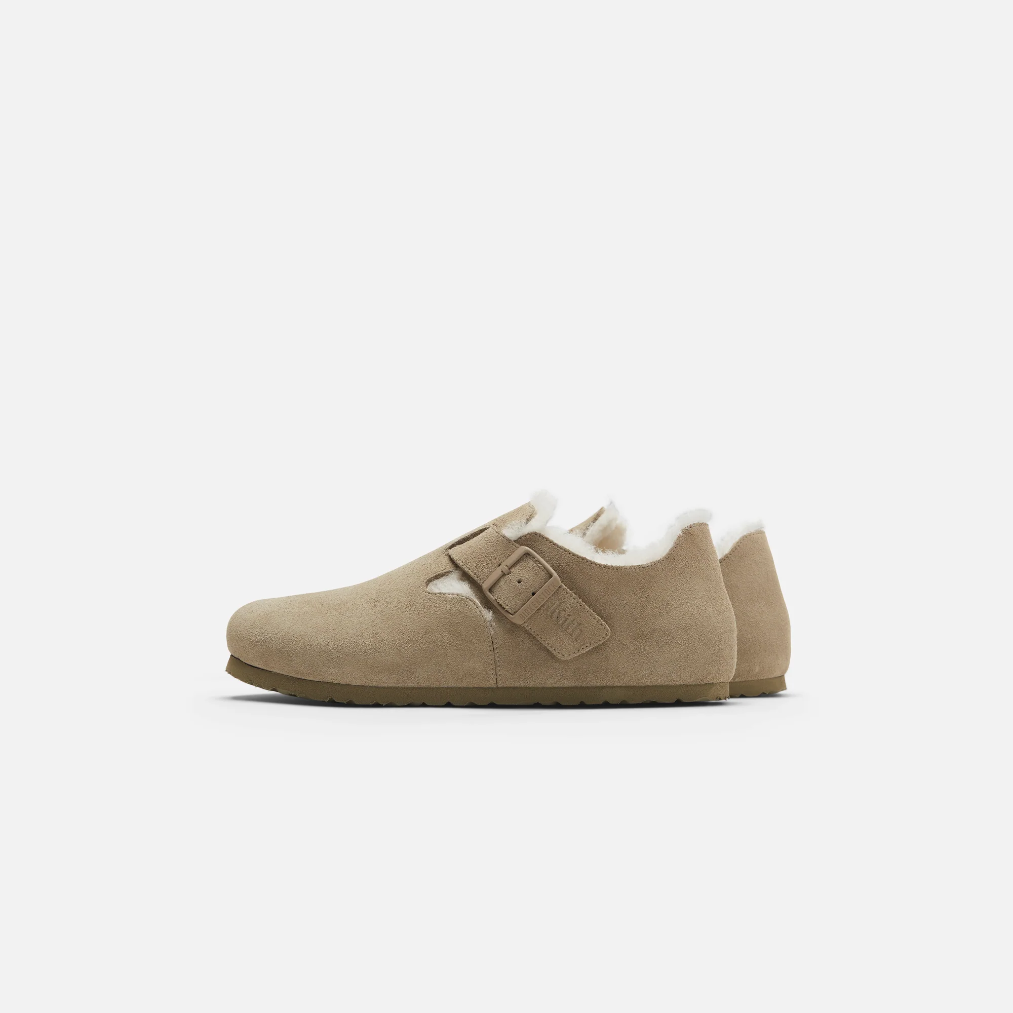 Kith for Birkenstock London Shearling - Faded Khaki - Image 4