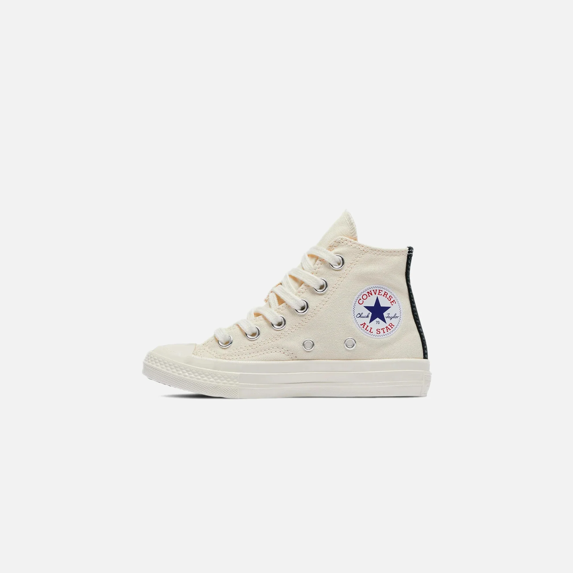 Comme Des Garçons Play x Converse Kids Chuck 70 High Top - Beige - Image 3
