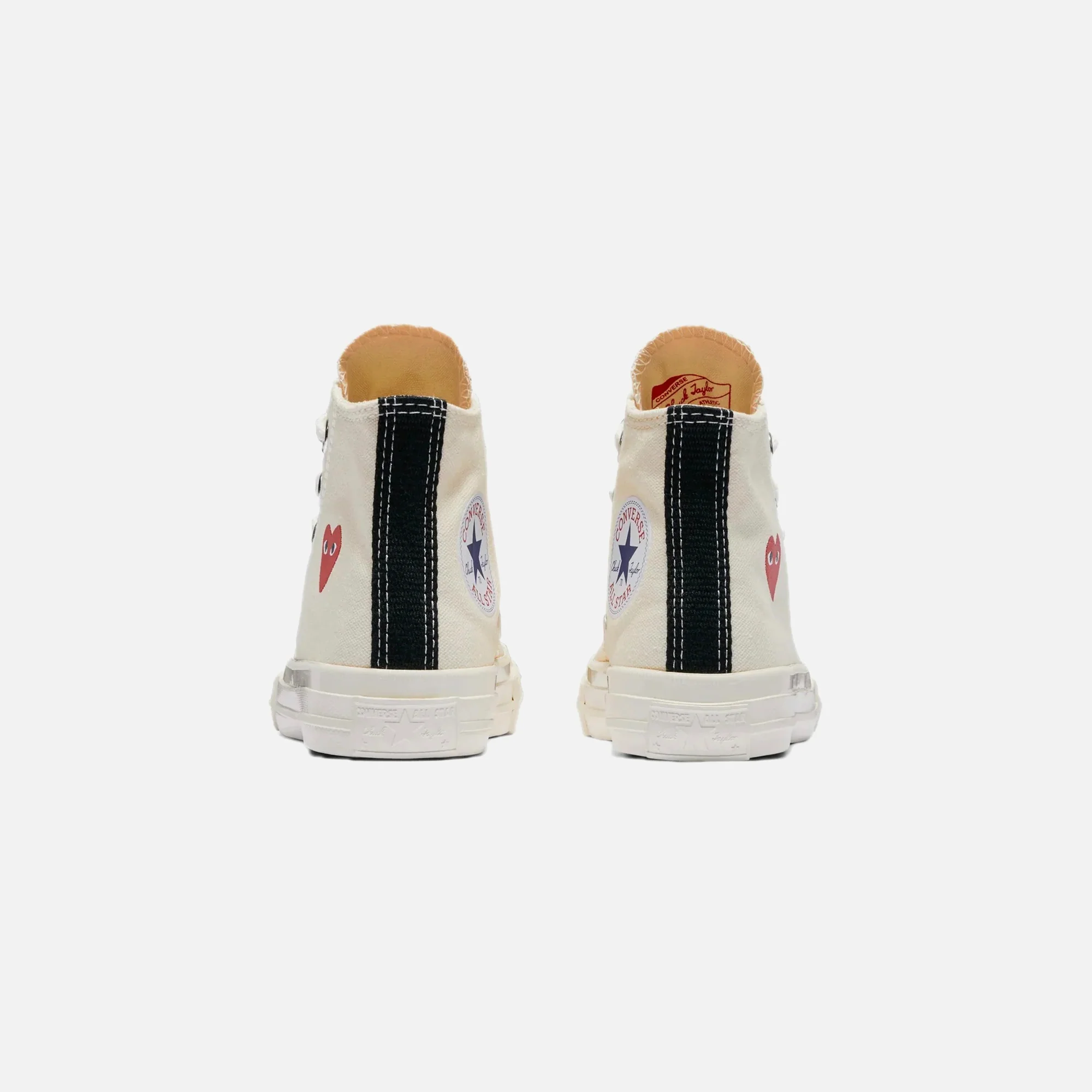 Comme Des Garçons Play x Converse Kids Chuck 70 High Top - Beige - Image 4