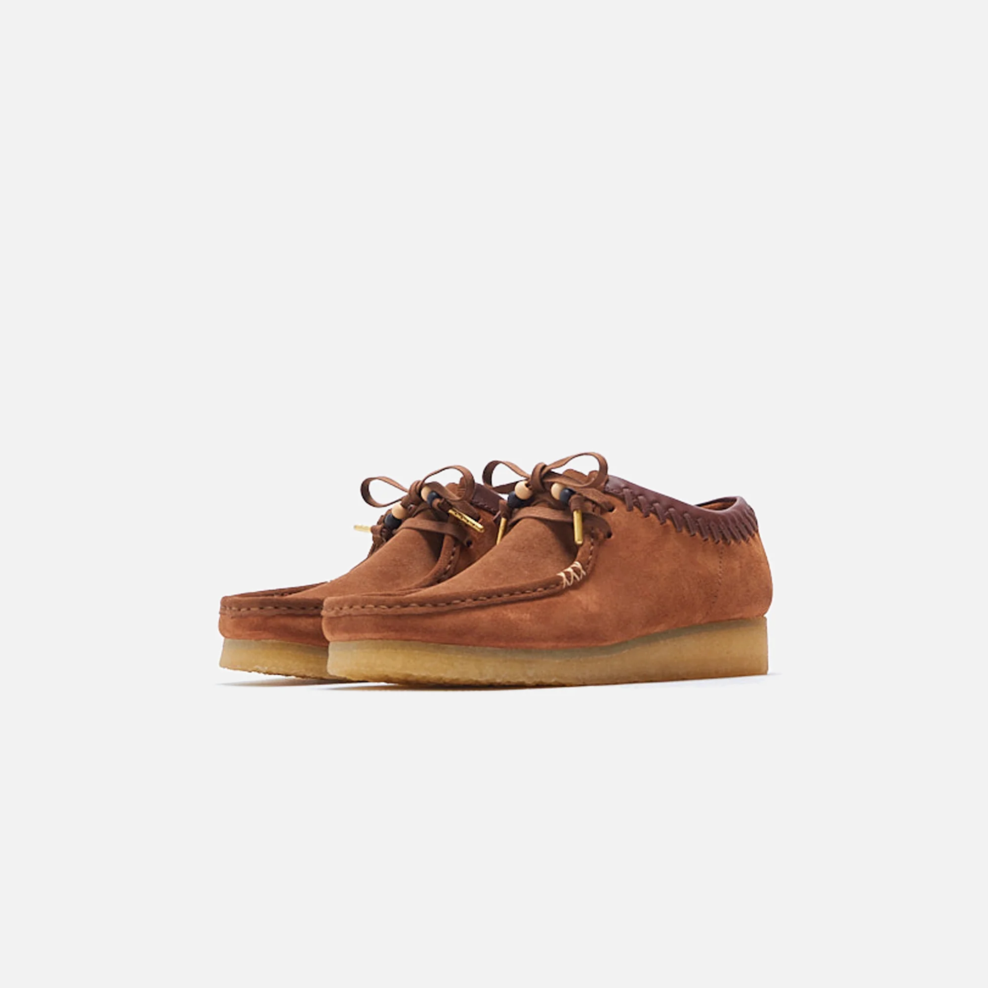 Clarks Wallabee - Dark Tan Combination - Image 3
