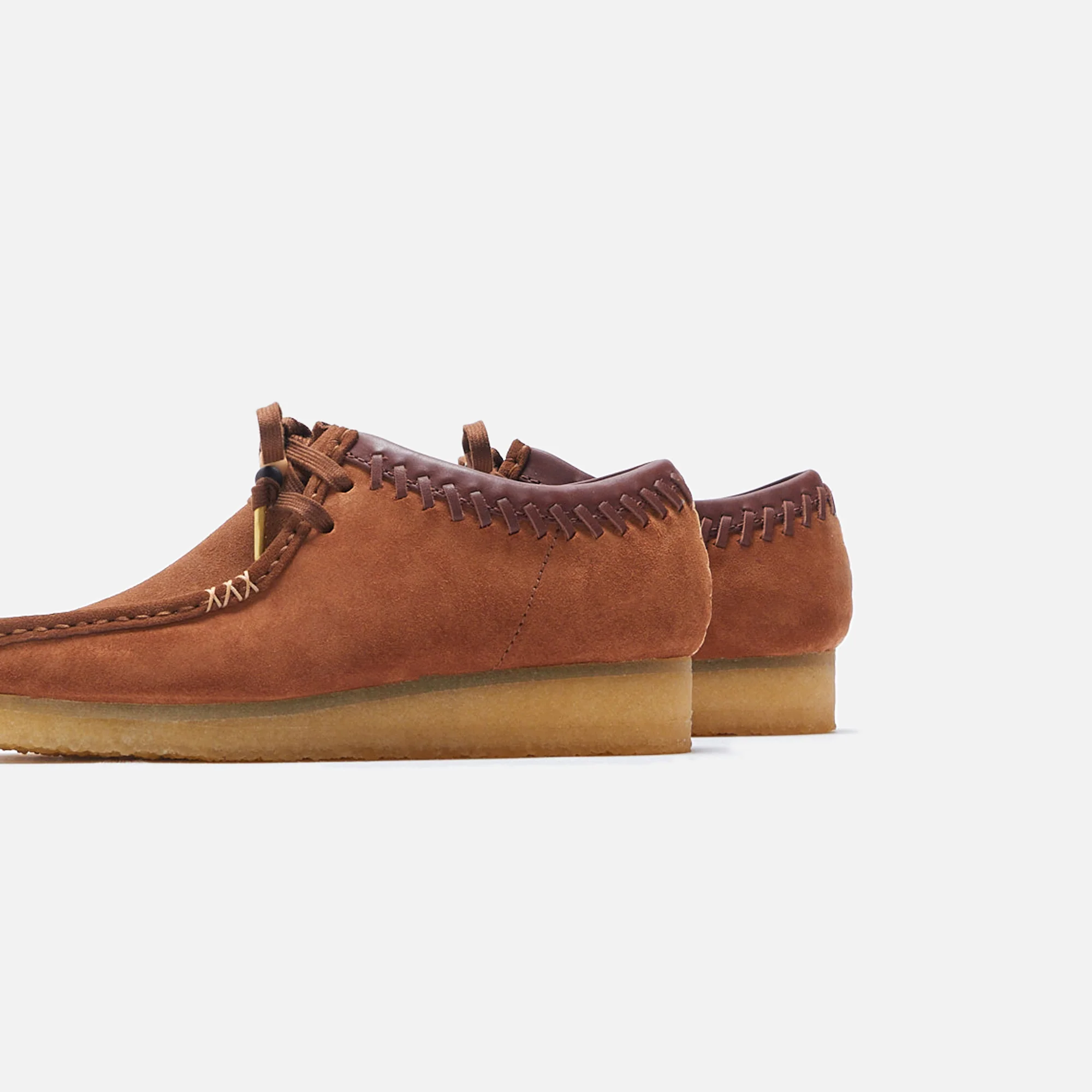 Clarks Wallabee - Dark Tan Combination - Image 4