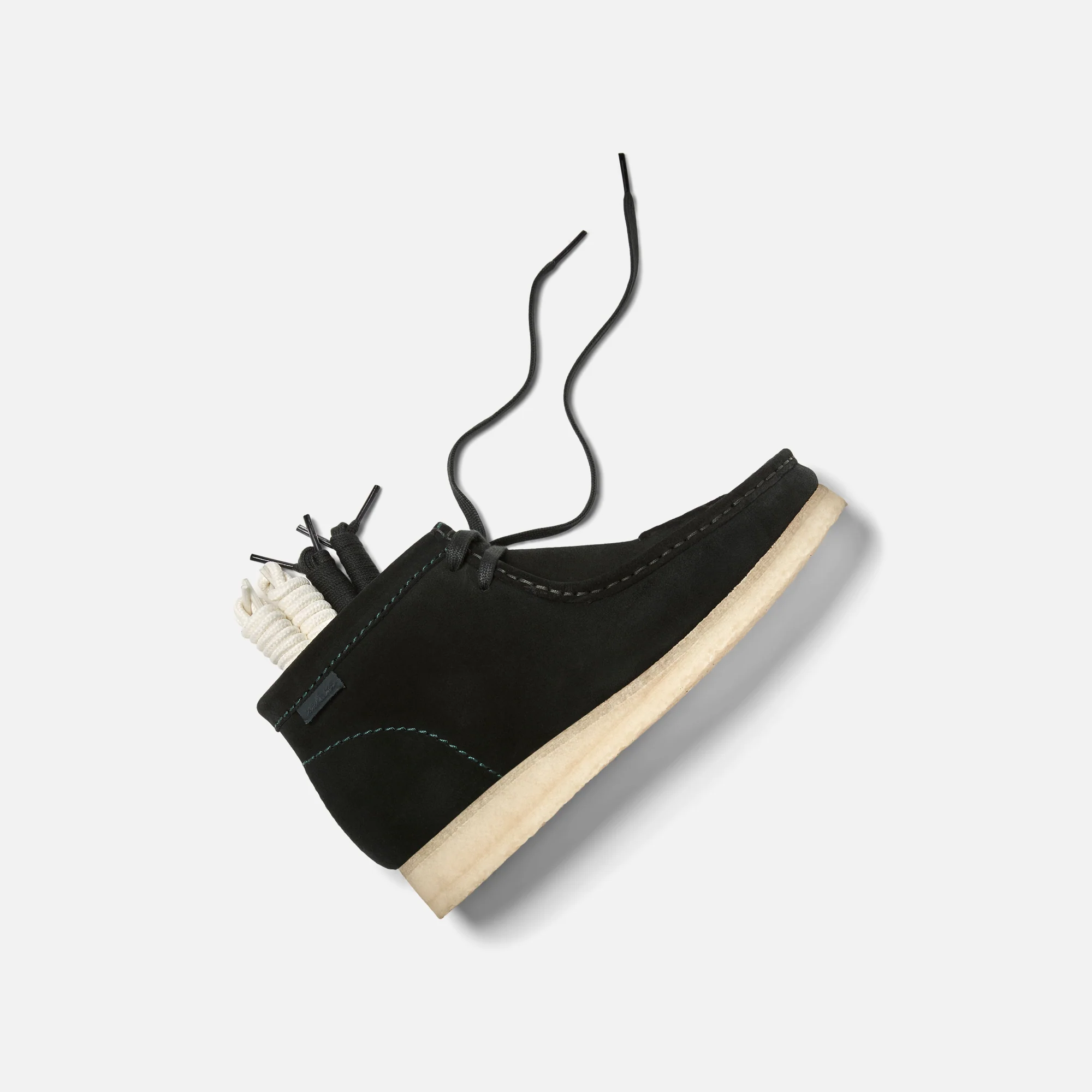 Kith & Clarks for New York Mets Wallabee Boot - Dark Green Suede - Image 5