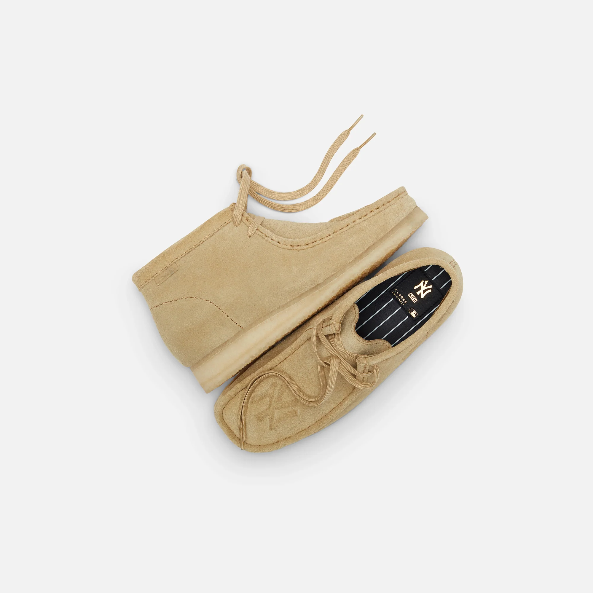 Kith & Clarks for New York Yankees Wallabee Boot - Maple Suede - Image 7