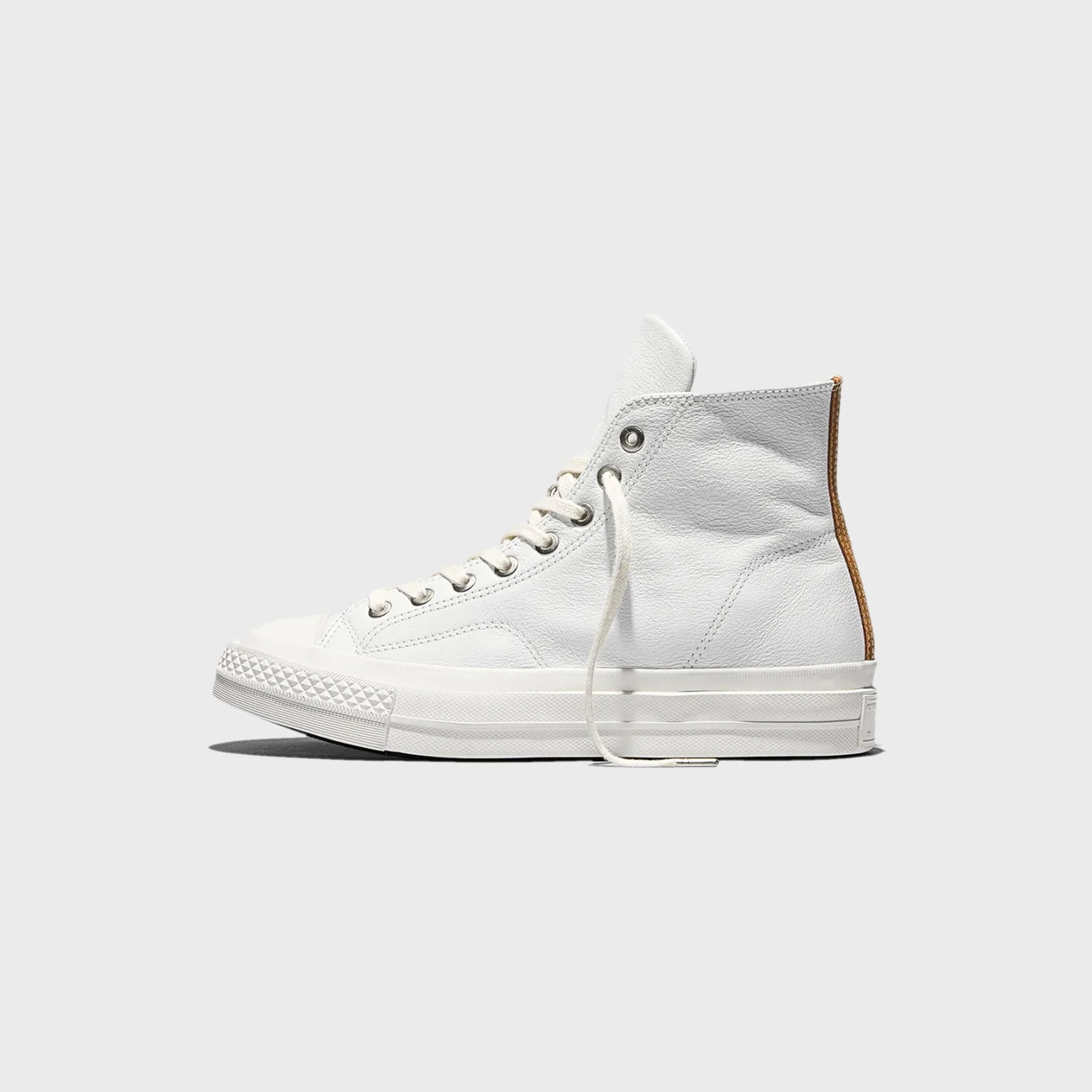 Converse First String Premium Leather - Cream / Brown - Image 3