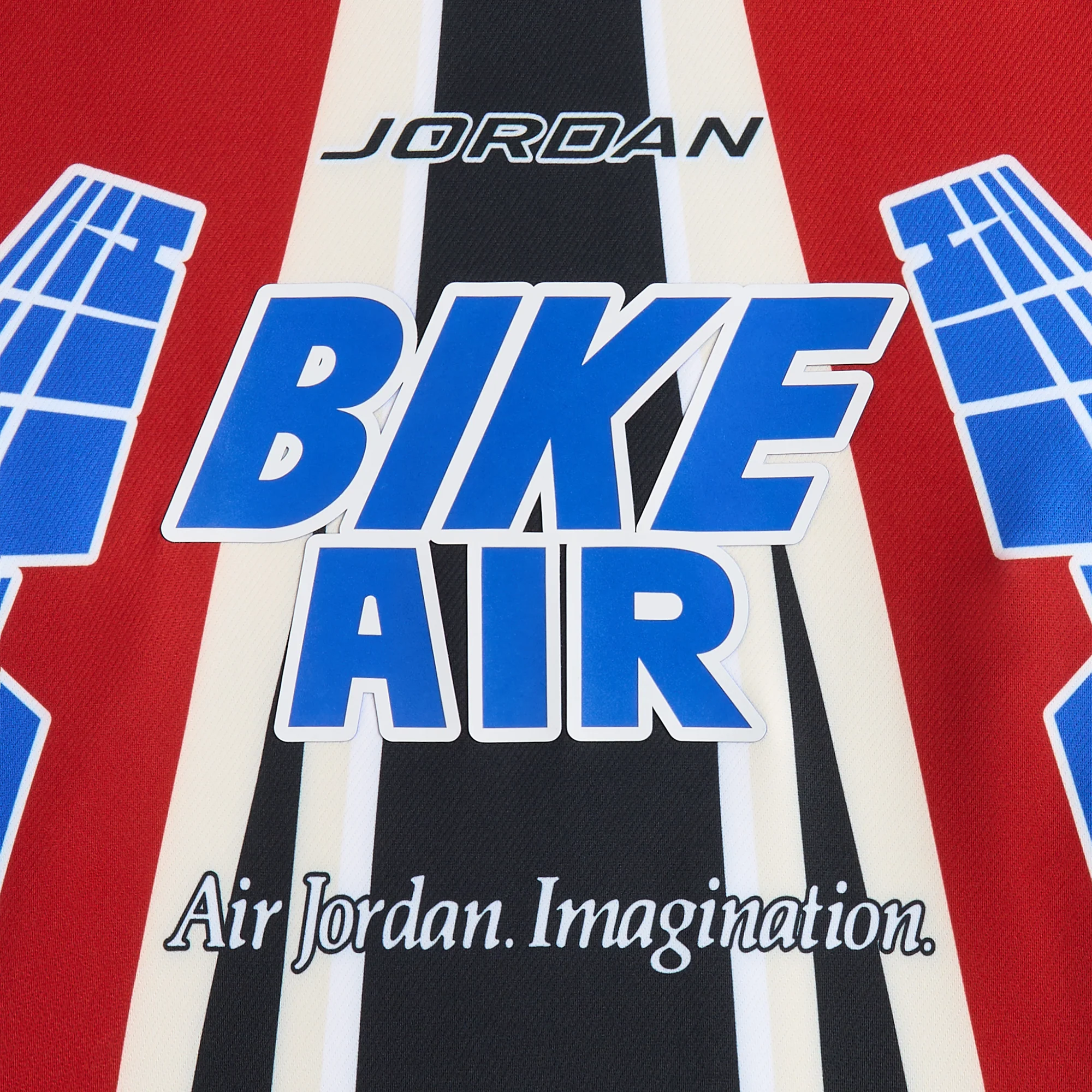 Jordan x Nigel Sylvester Bike Air Jersey - Cinnabar / Black / Lyon Blue - Image 3