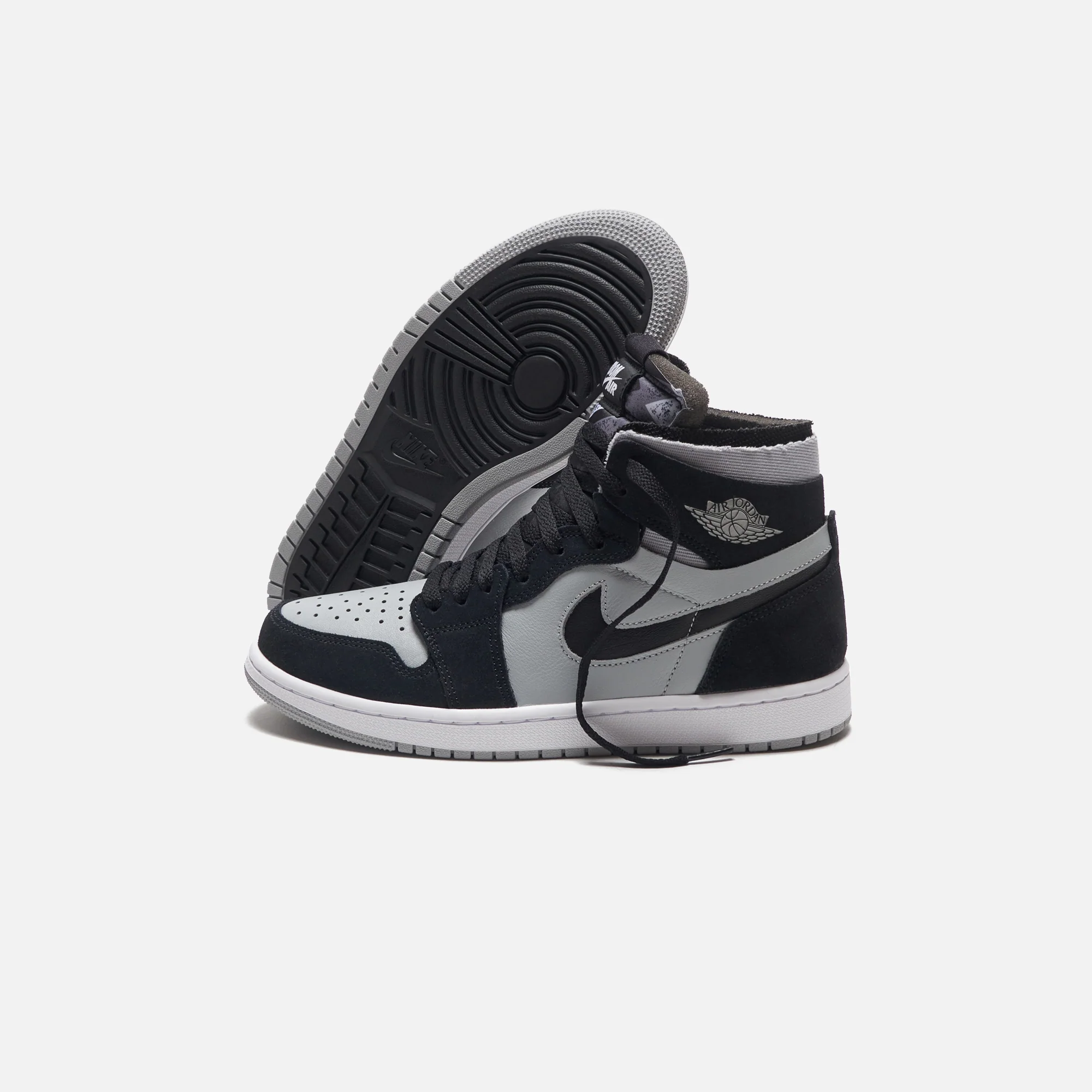 Nike Air Jordan 1 Zoom Cmft - Black / White / Light Smoke Grey - Image 4