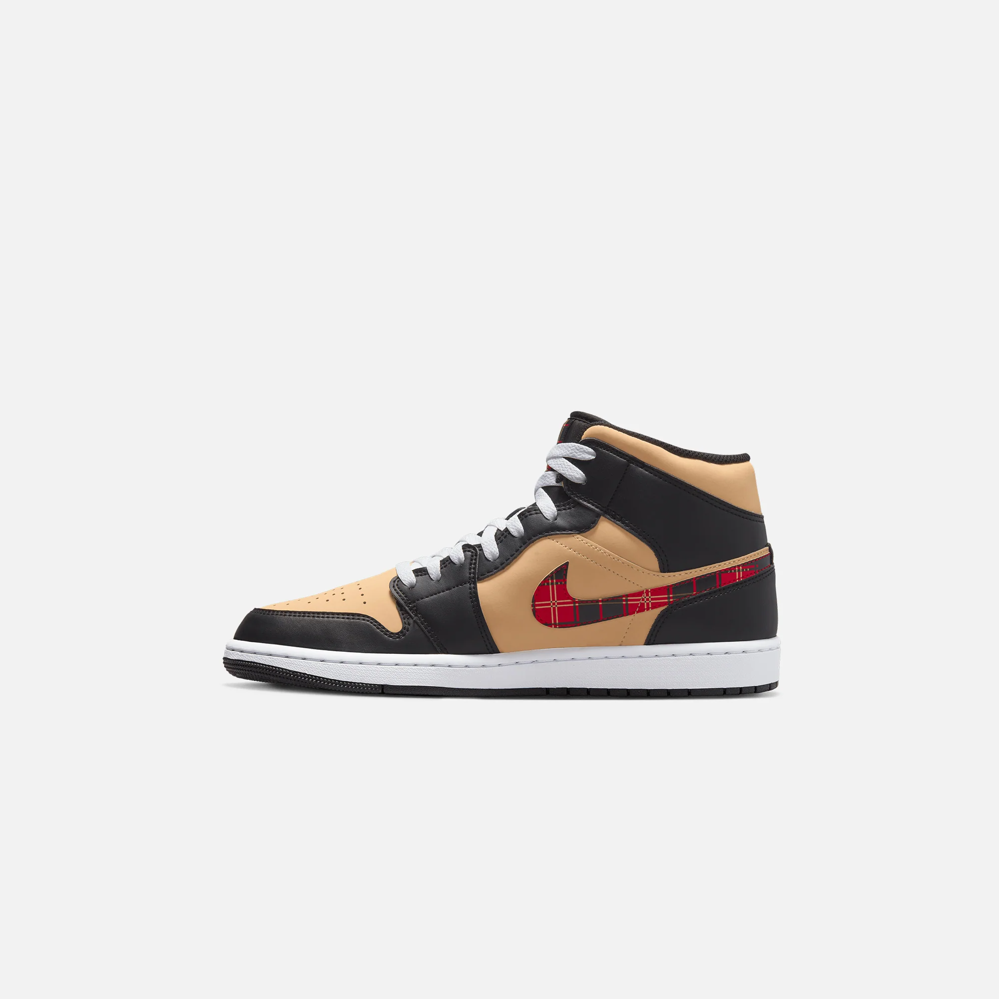 Nike Air Jordan 1 Mid SE - Black / Multi Color / Sesame / Fire Red / White - Image 3