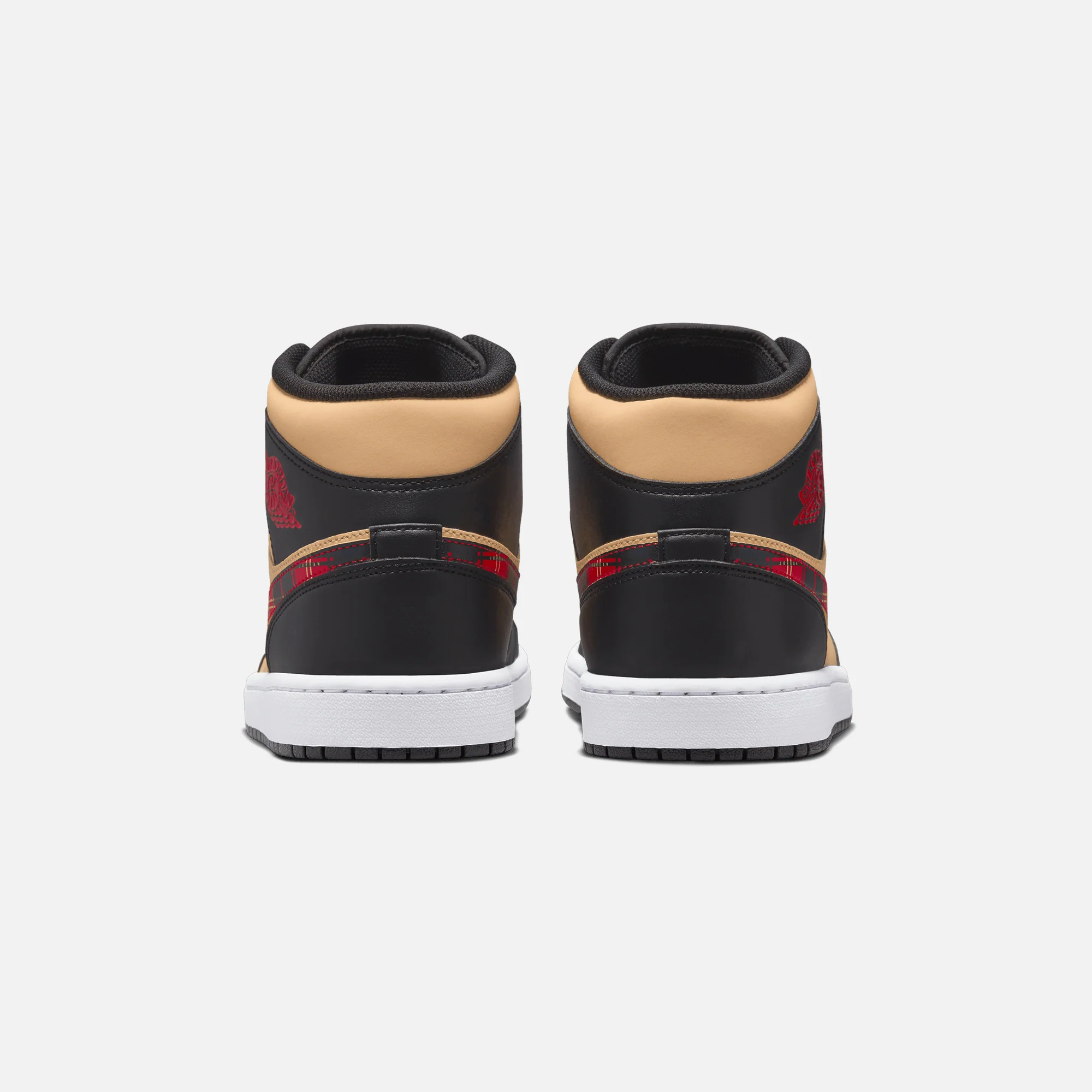 Nike Air Jordan 1 Mid SE - Black / Multi Color / Sesame / Fire Red / White - Image 4