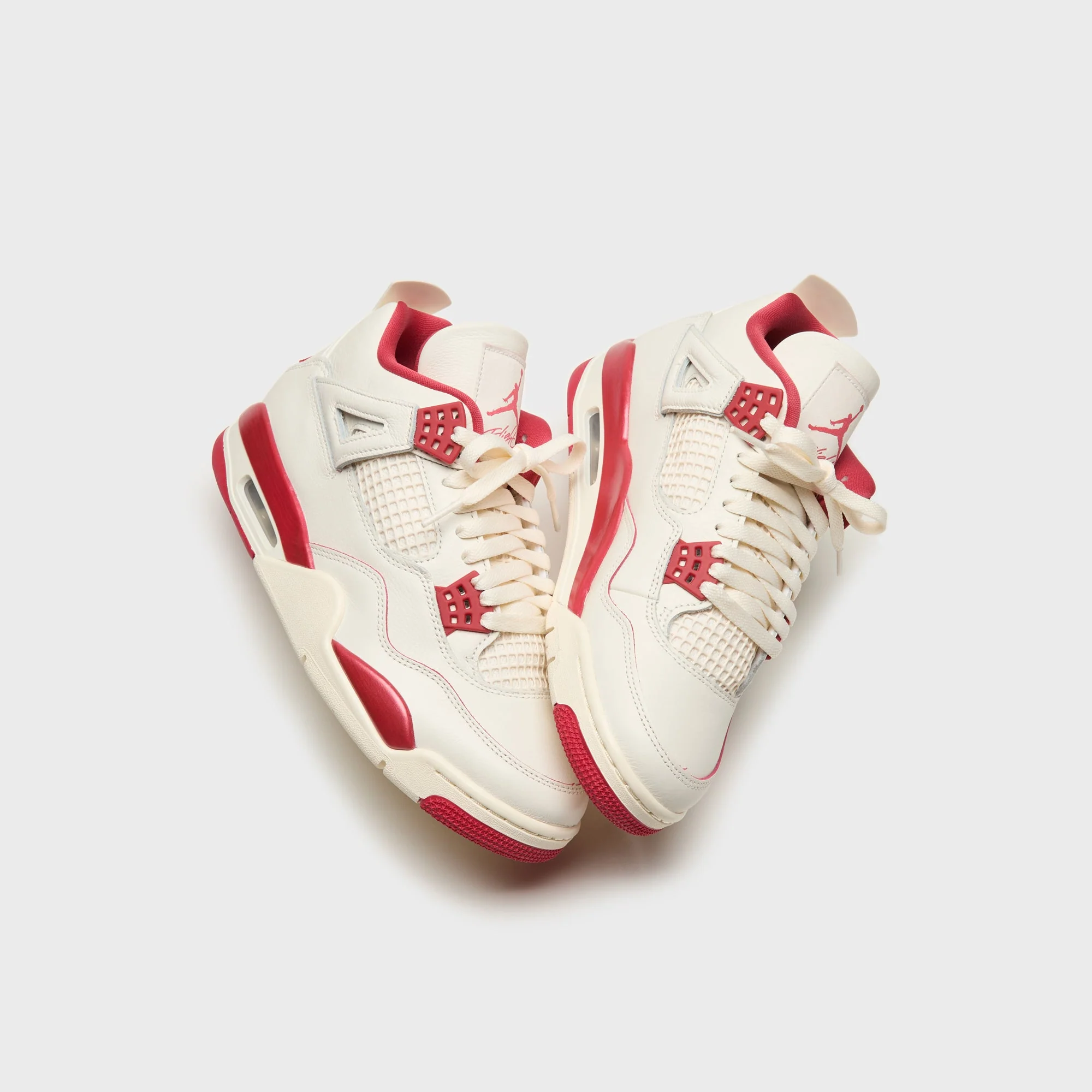 Jordan WMNS Air Jordan 4 Retro - Pale Ivory / Tough Red - Image 4