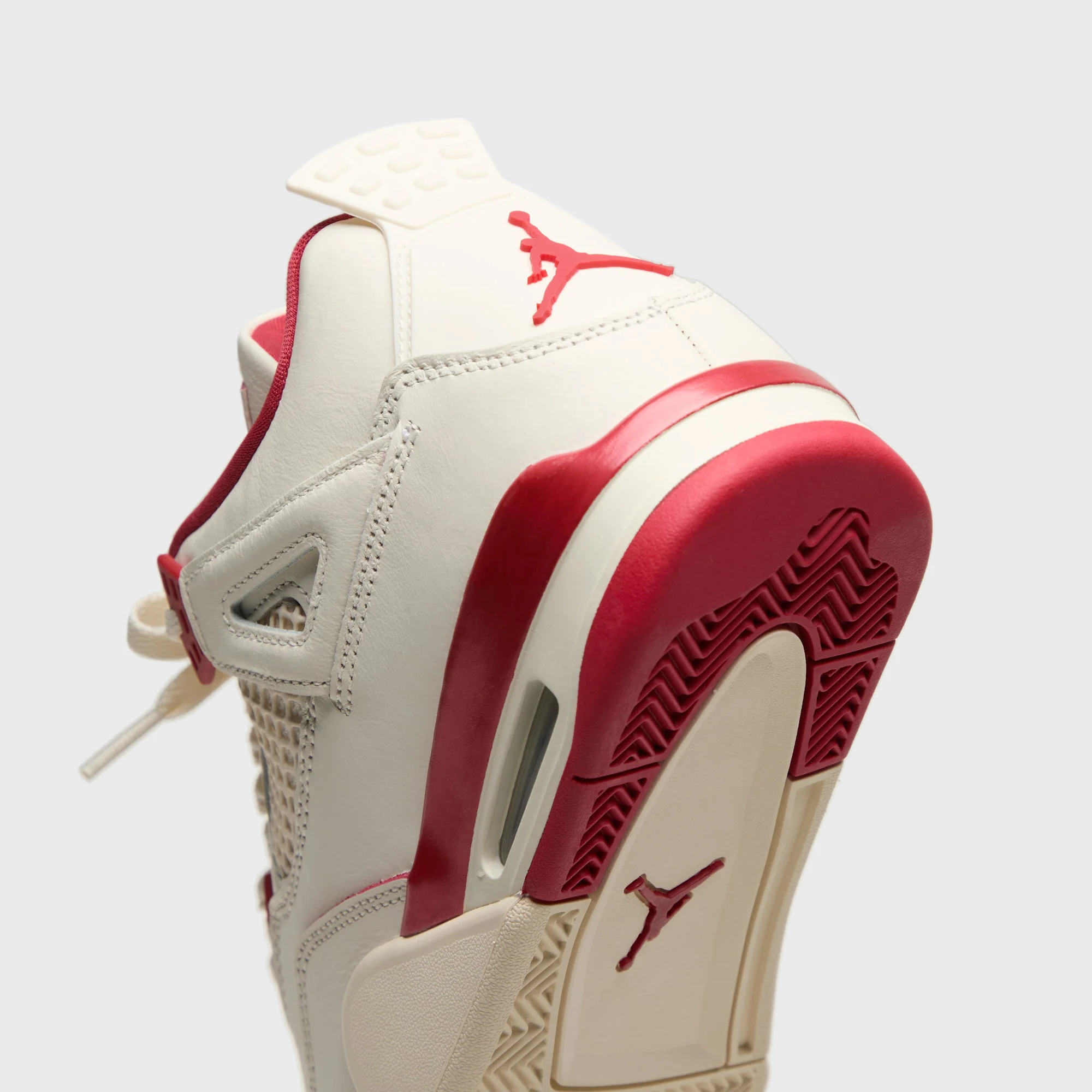 Jordan WMNS Air Jordan 4 Retro - Pale Ivory / Tough Red - Image 8