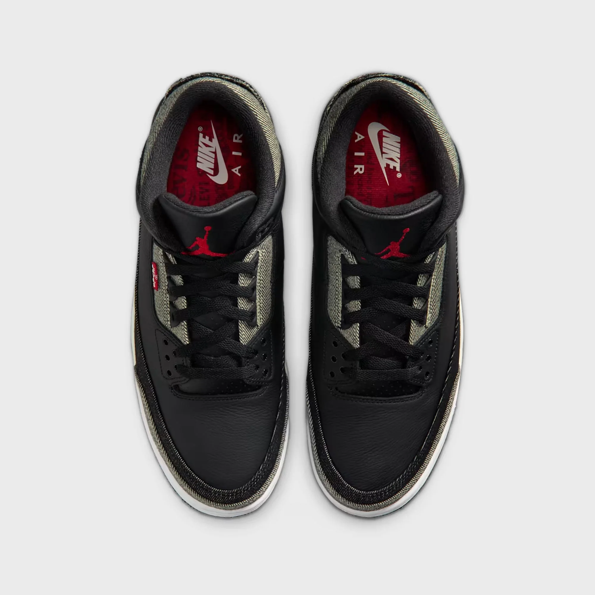 Jordan x Levi's Air Jordan 3 - Denim / Black / Gym Red - Image 3