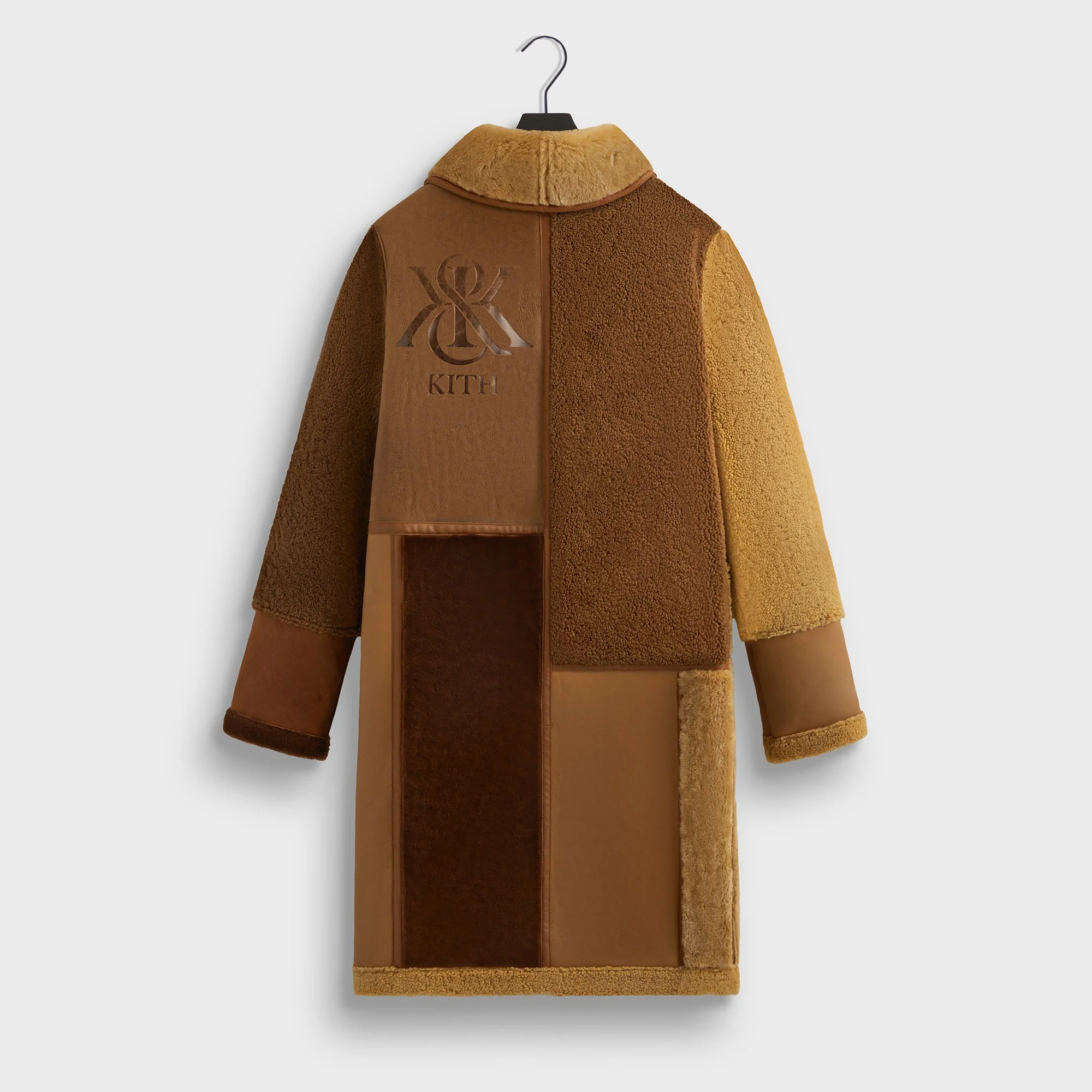 Kith Shearling Patchwork Becker Coat - Mesa - Image 3