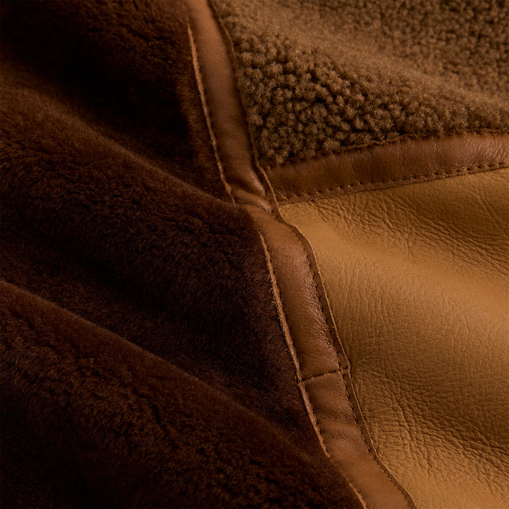 Kith Shearling Patchwork Becker Coat - Mesa - Image 6