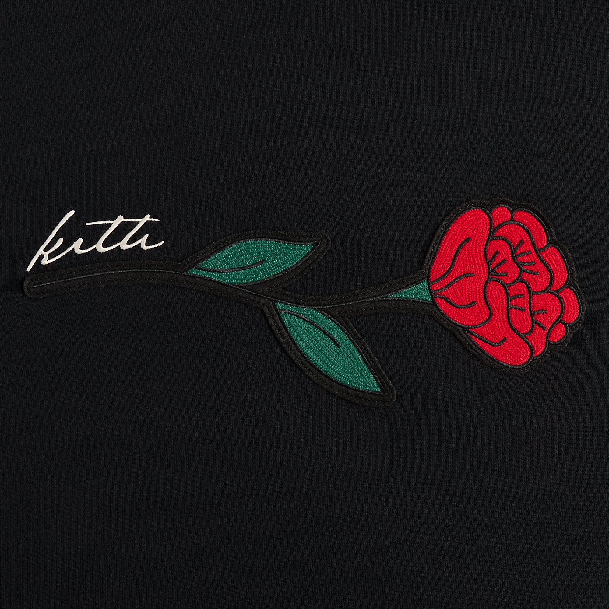 Kith Signature Rose Crewneck - Black - Image 3