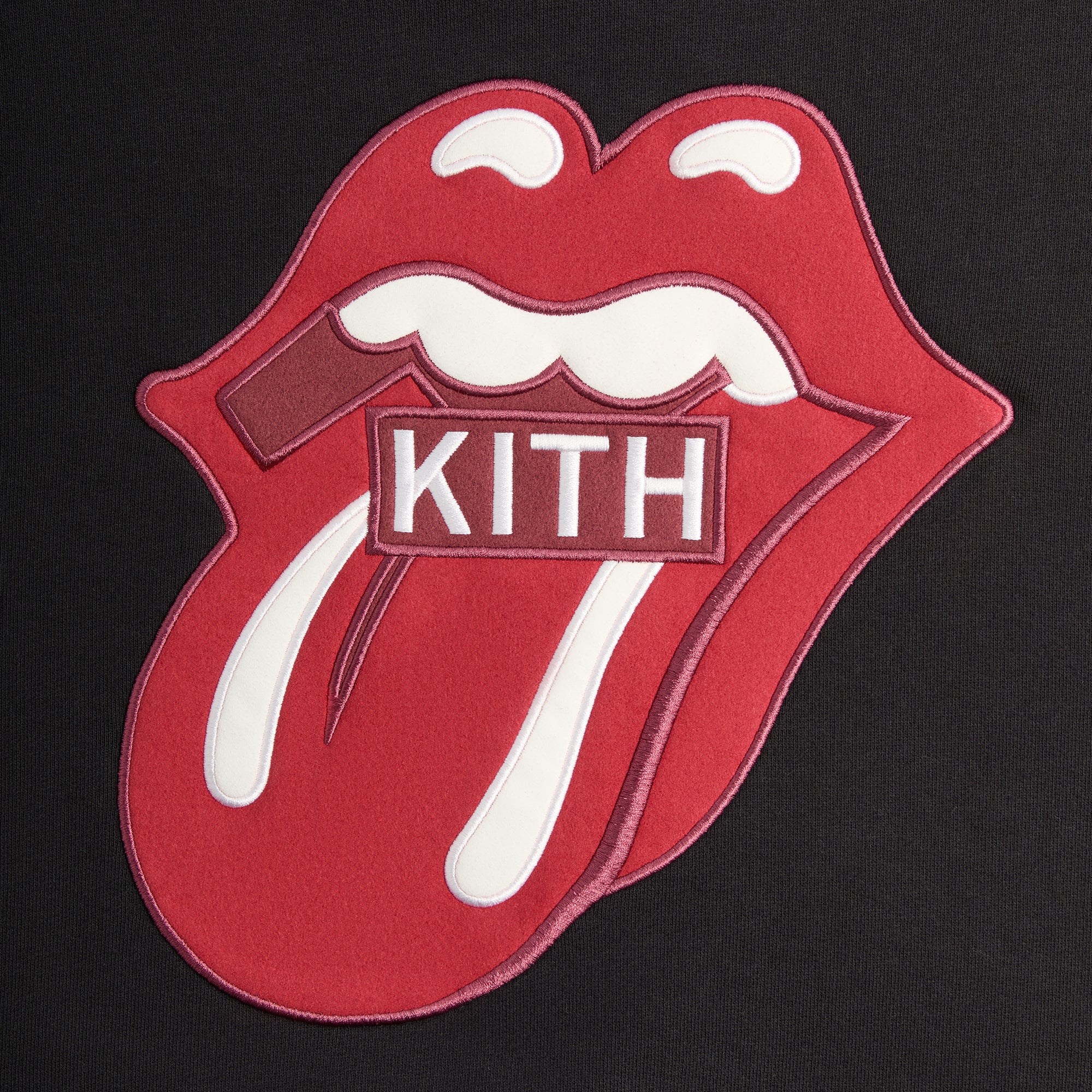 Kith for The Rolling Stones Classic Logo Nelson Hoodie - Black - Image 4