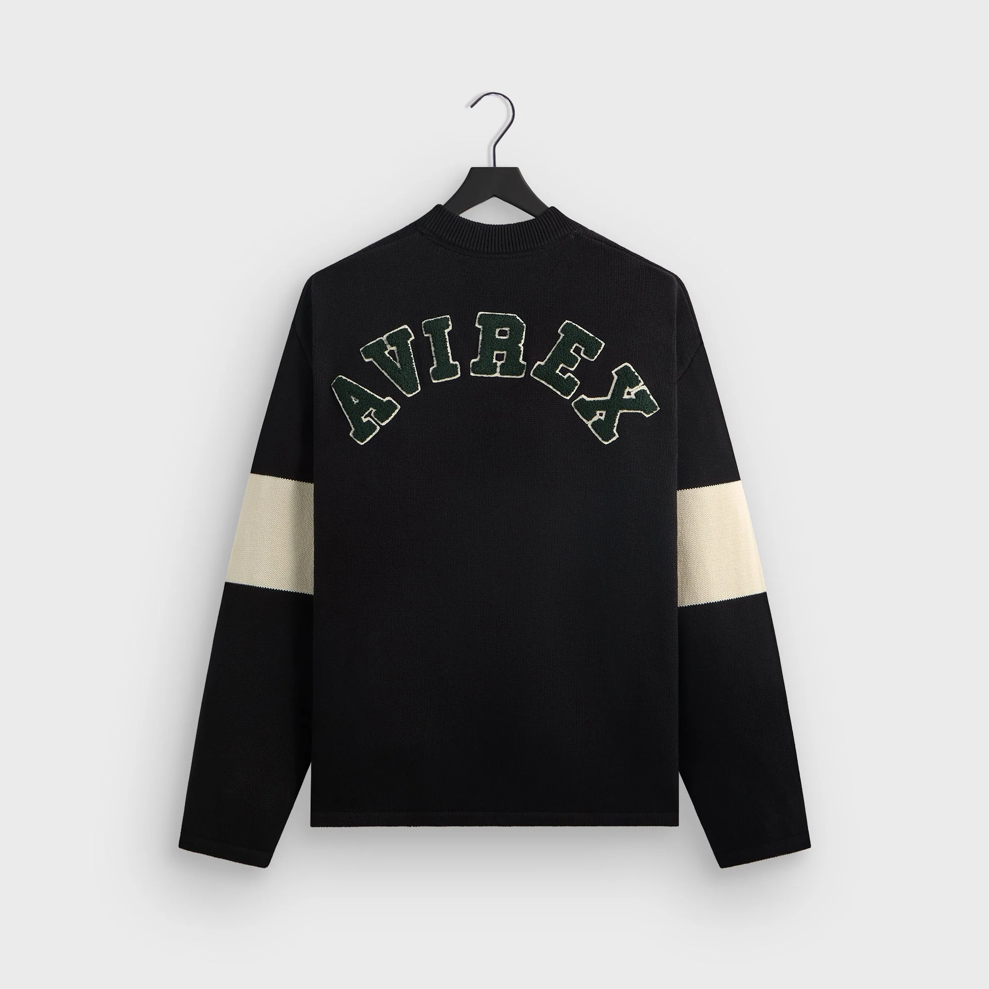 Kith for AVIREX Beau Knit K Jersey - Black - Image 4