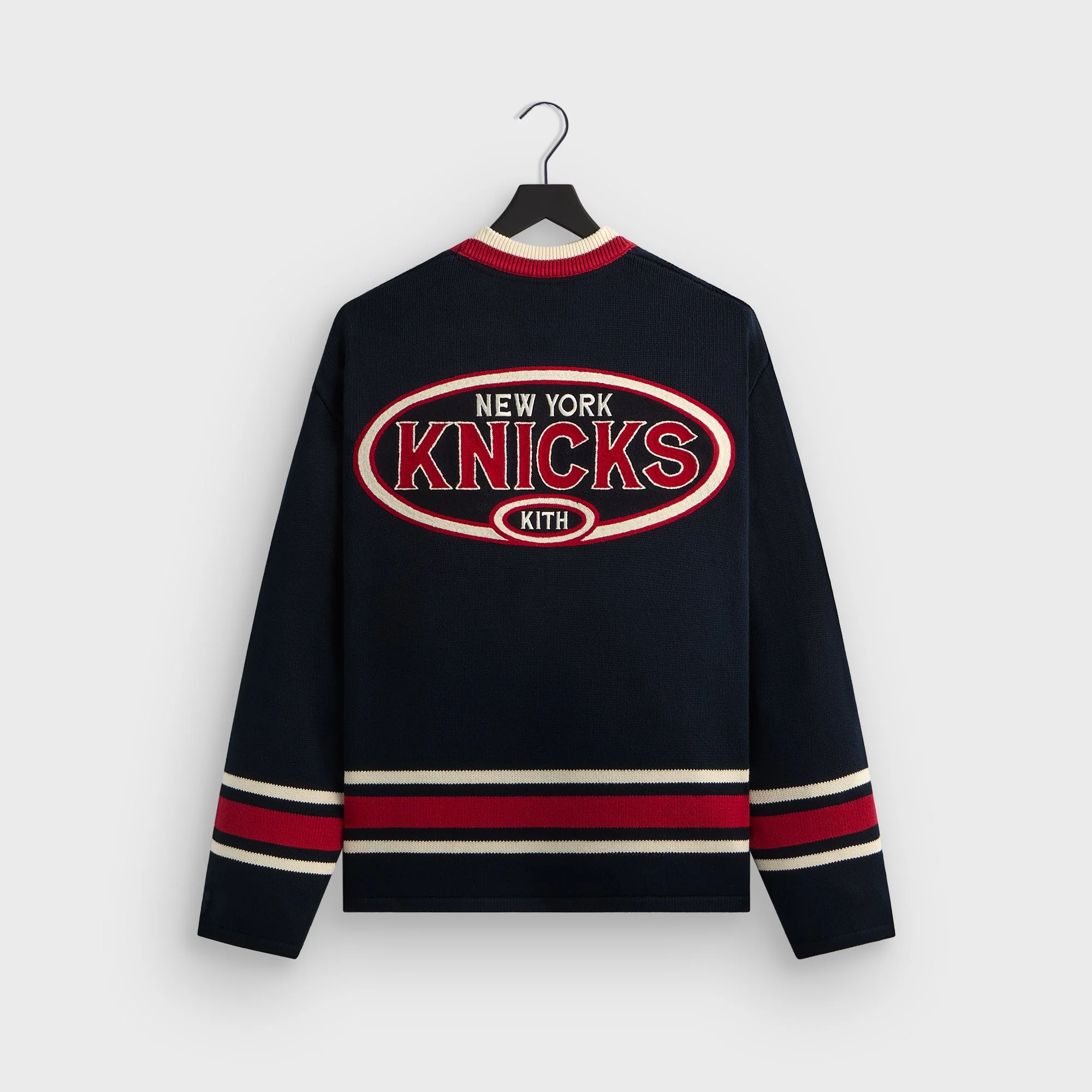 Kith for the New York Knicks Classic Beau Knit Sweater - Nocturnal - Image 4