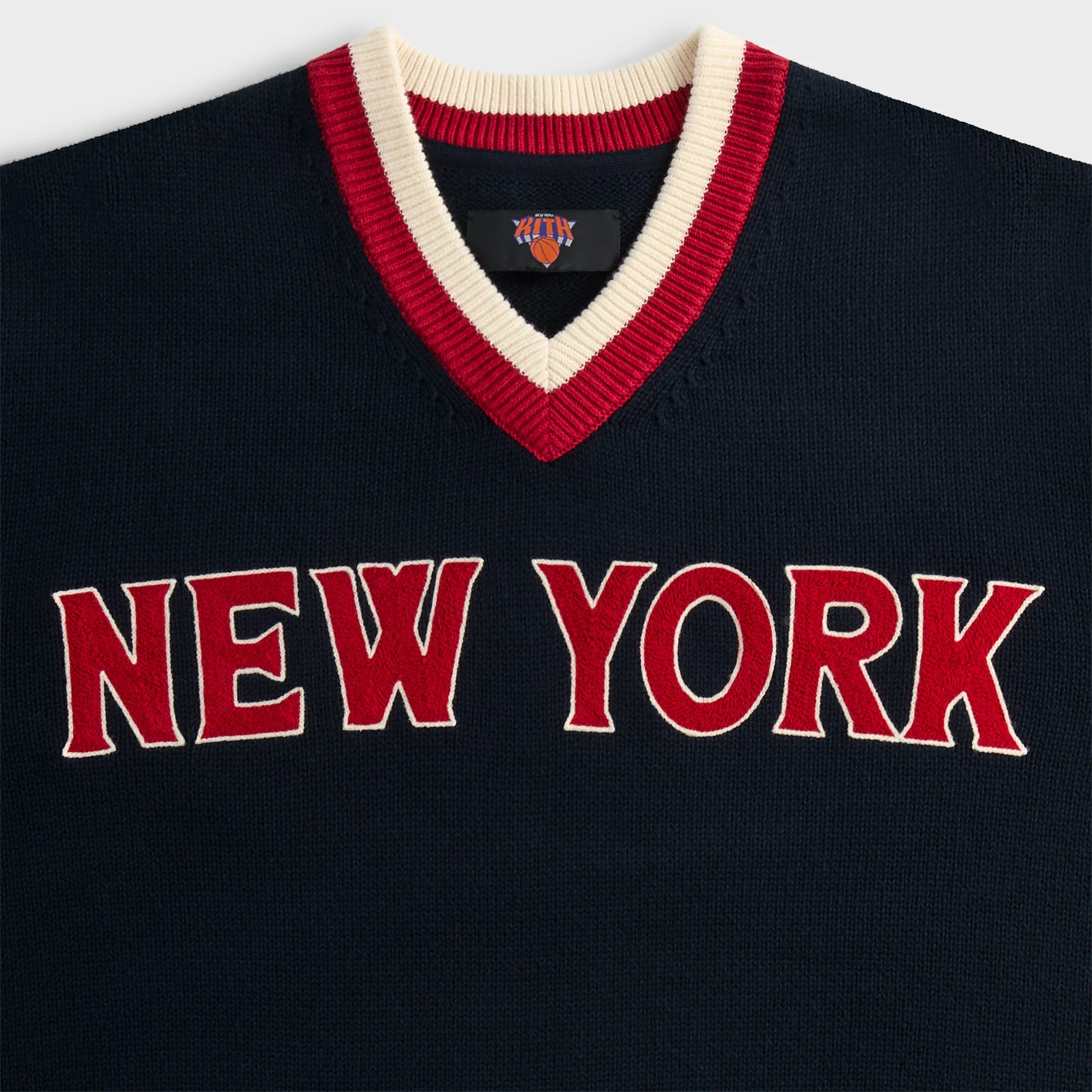 Kith for the New York Knicks Classic Beau Knit Sweater - Nocturnal - Image 5