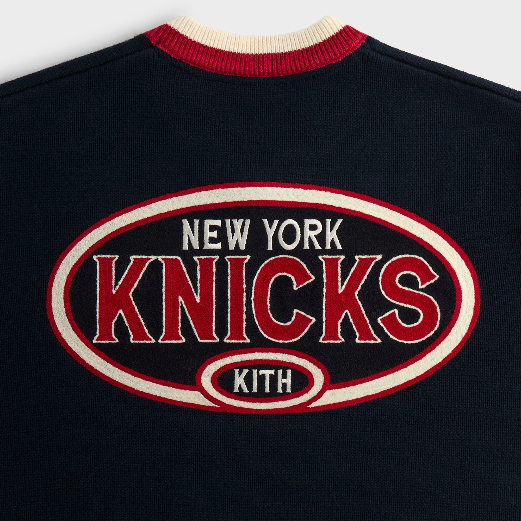 Kith for the New York Knicks Classic Beau Knit Sweater - Nocturnal - Image 6