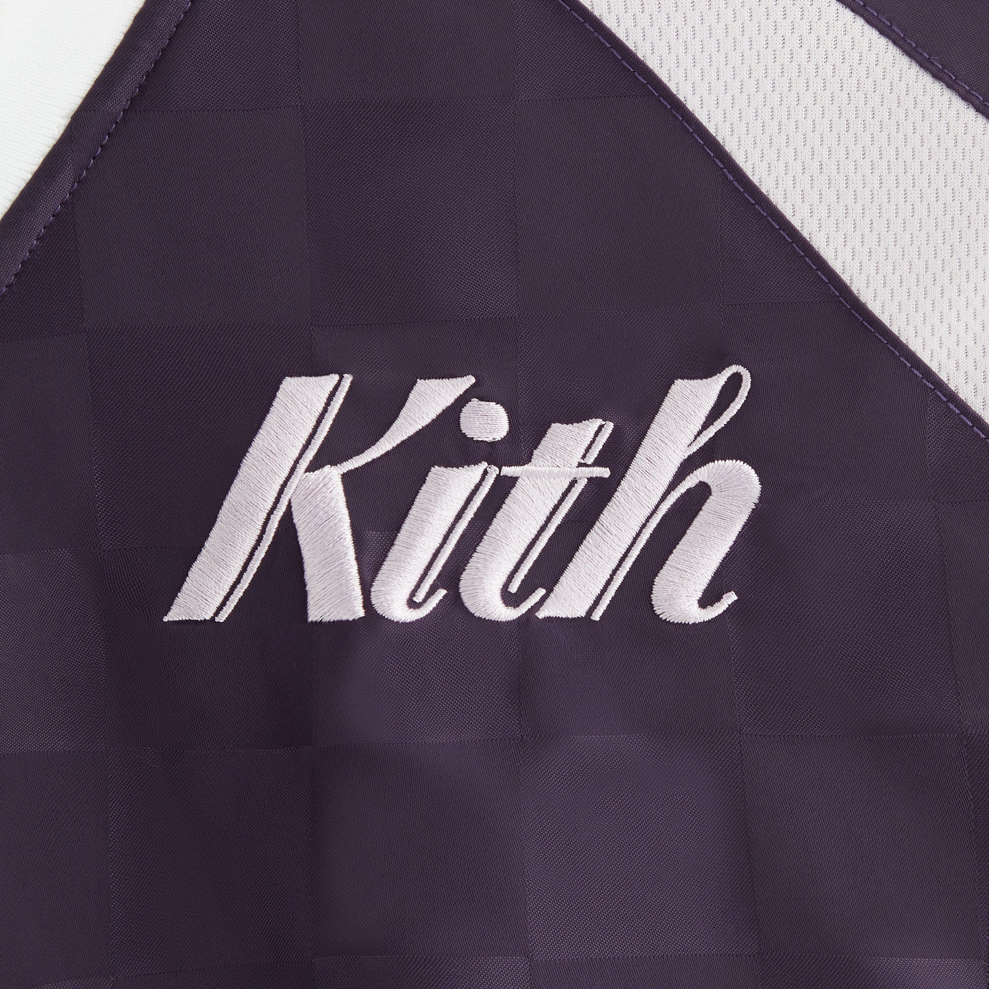 Kith Women Checkered Satin Dayton Combo Pullover - Nightshade - Image 5