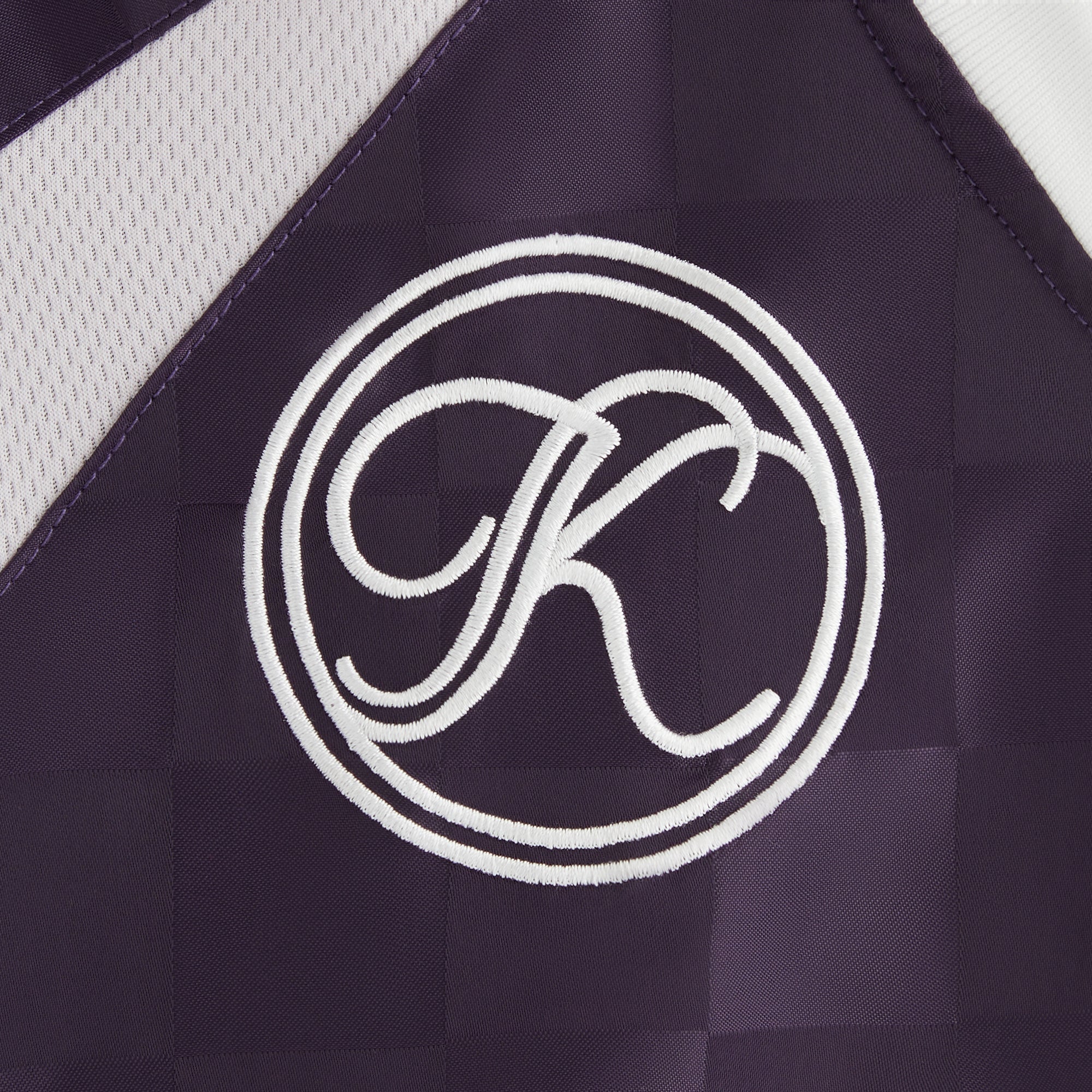 Kith Women Checkered Satin Dayton Combo Pullover - Nightshade - Image 6