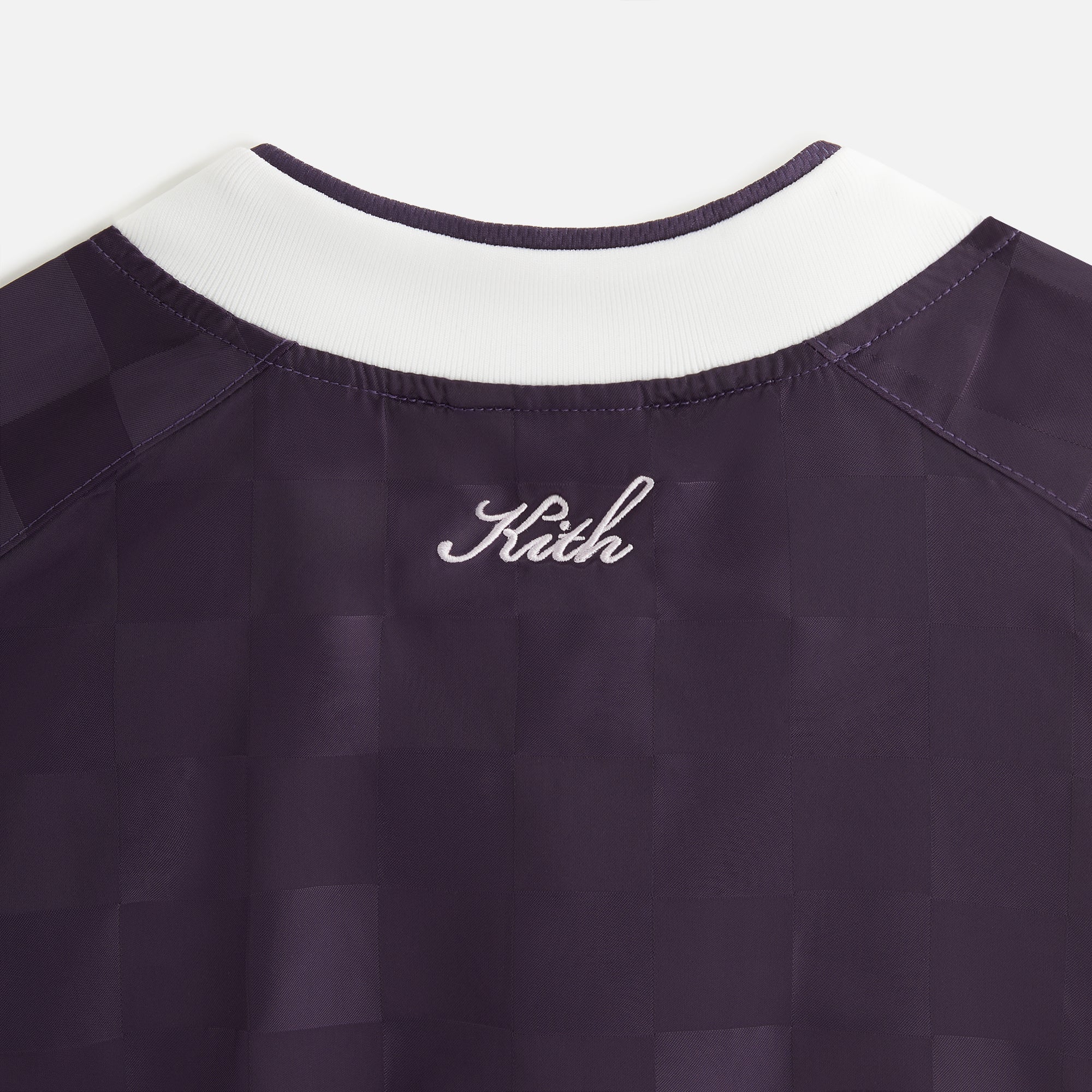 Kith Women Checkered Satin Dayton Combo Pullover - Nightshade - Image 7