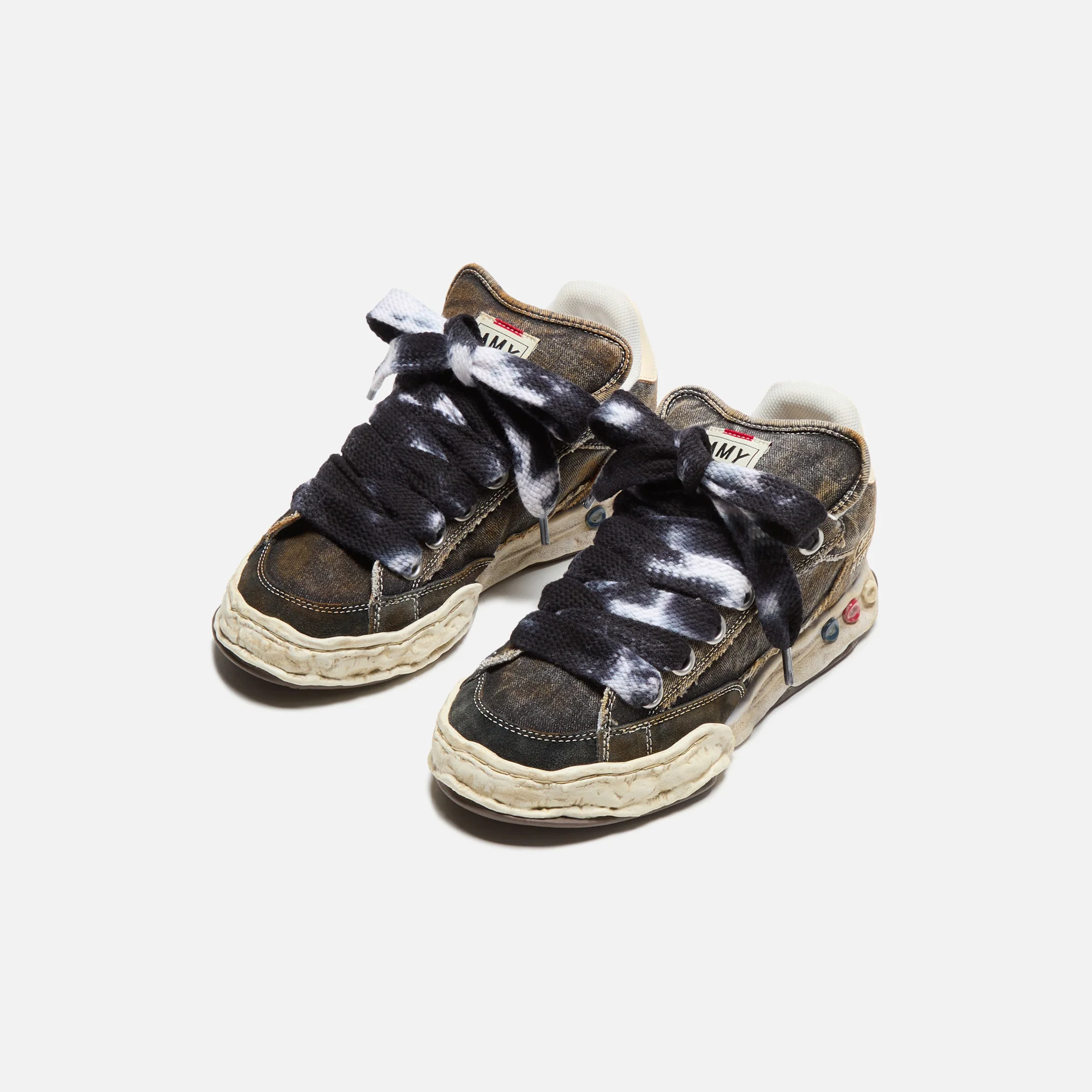 Mihara Yasuhiro Herbie Original Sole Puffer Canvas Low-Top Sneaker - Black - Image 4