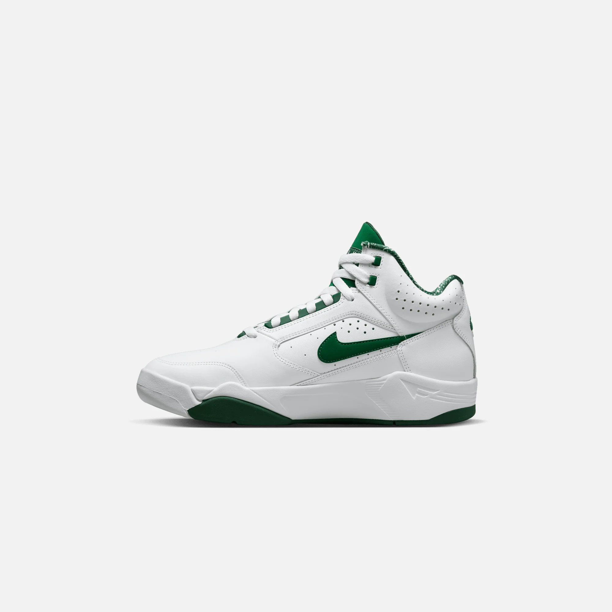 Nike Air Flight Lite Mid - White / Gorge Green - Image 3
