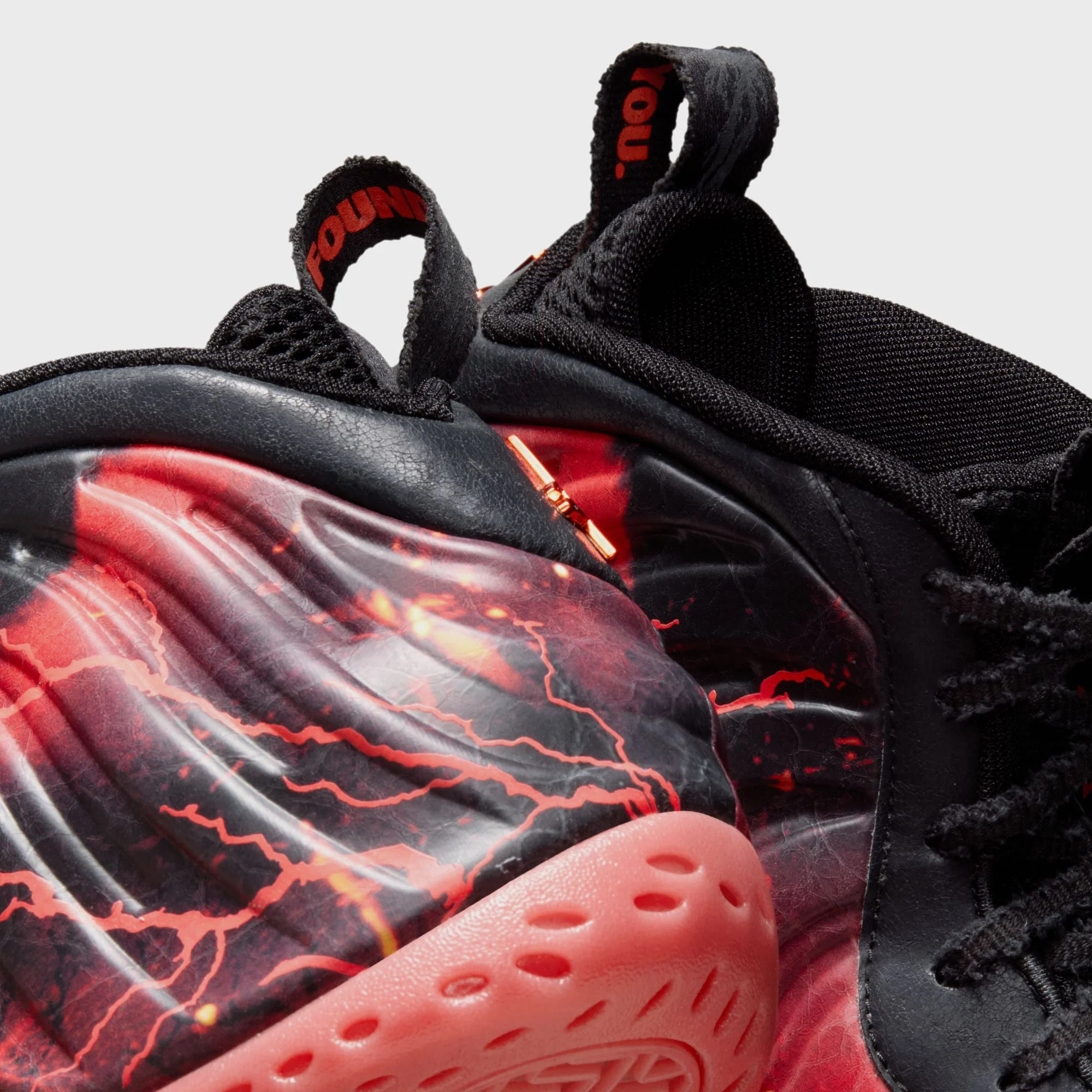 Nike x Stranger Things Air Foamposite One - Black / Bright Crimson / Off Noir - Image 7