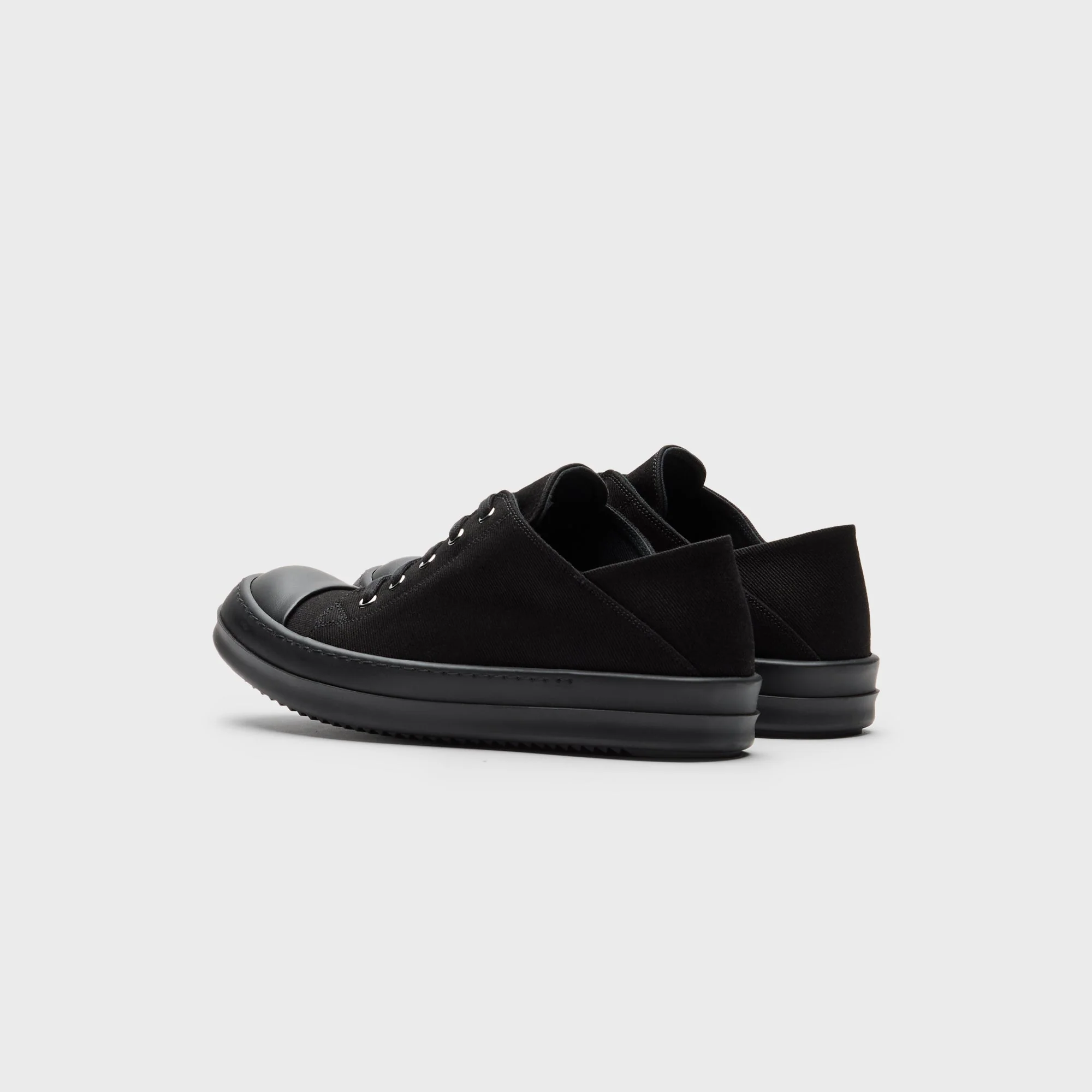 Rick Owens WMNS Slip-On Scarpe in Denim - All Black - Image 4